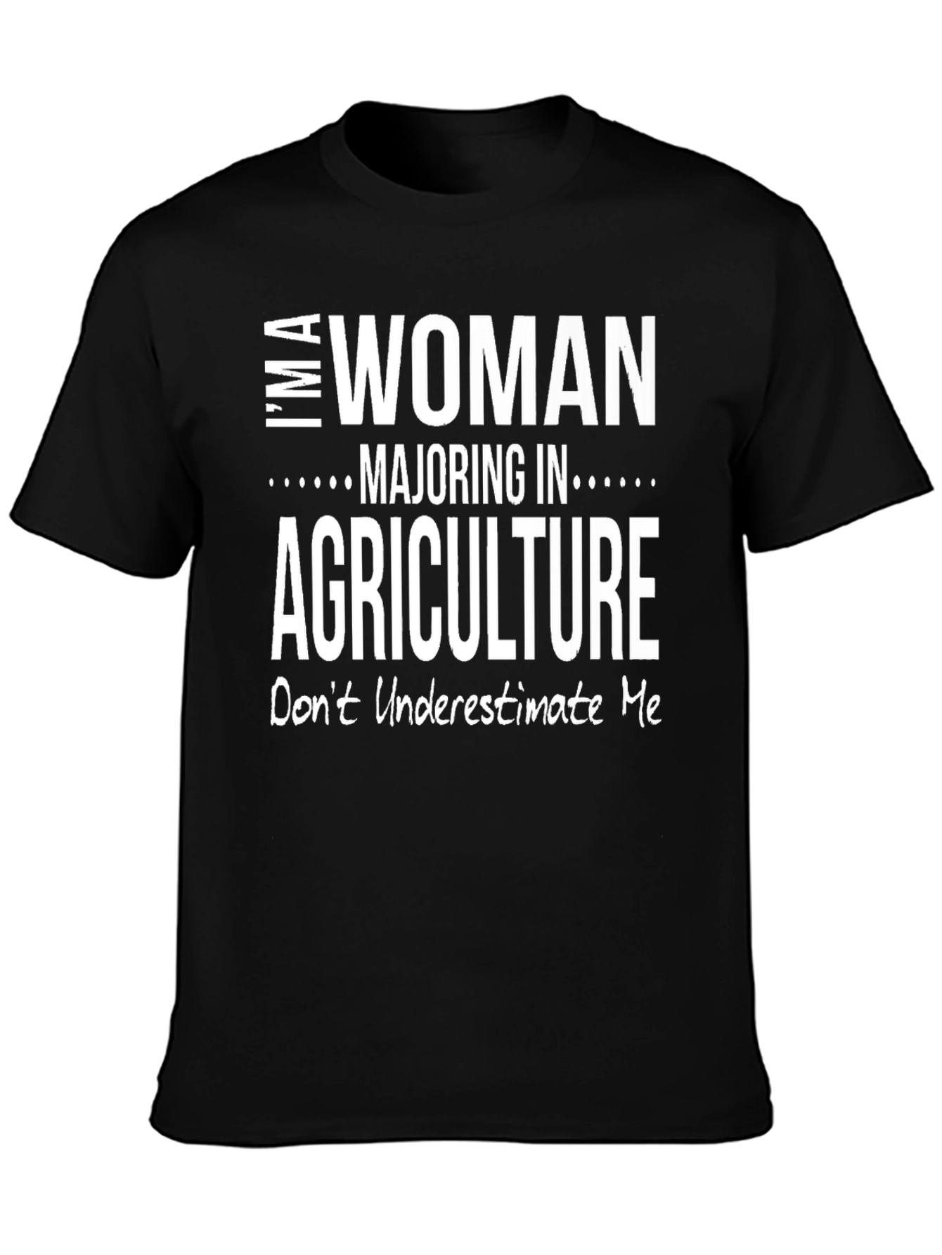 Black Woman Majoring in Agriculture Graphic T-Shirt view 3
