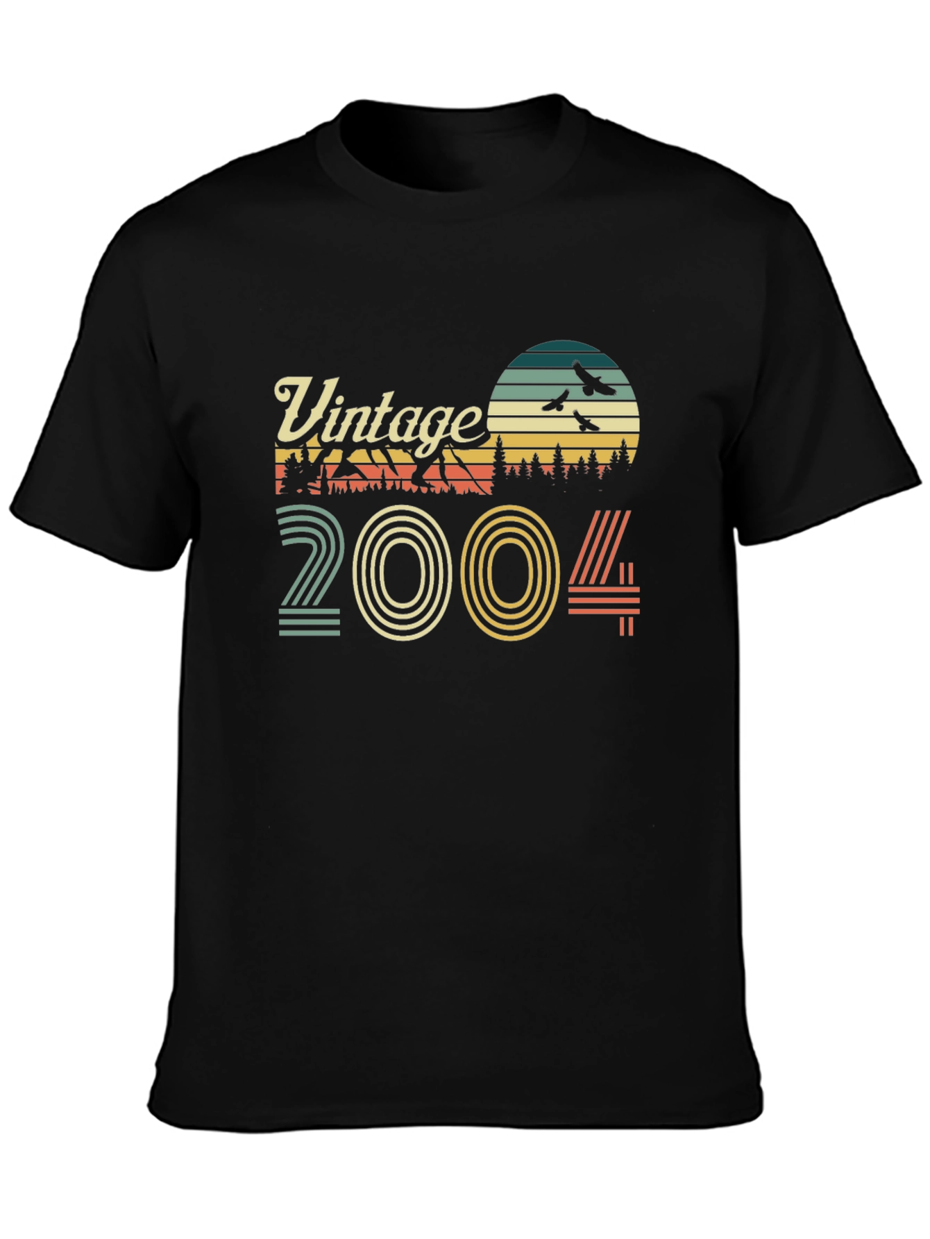 Black Vintage 2004 Graphic Tee view 3