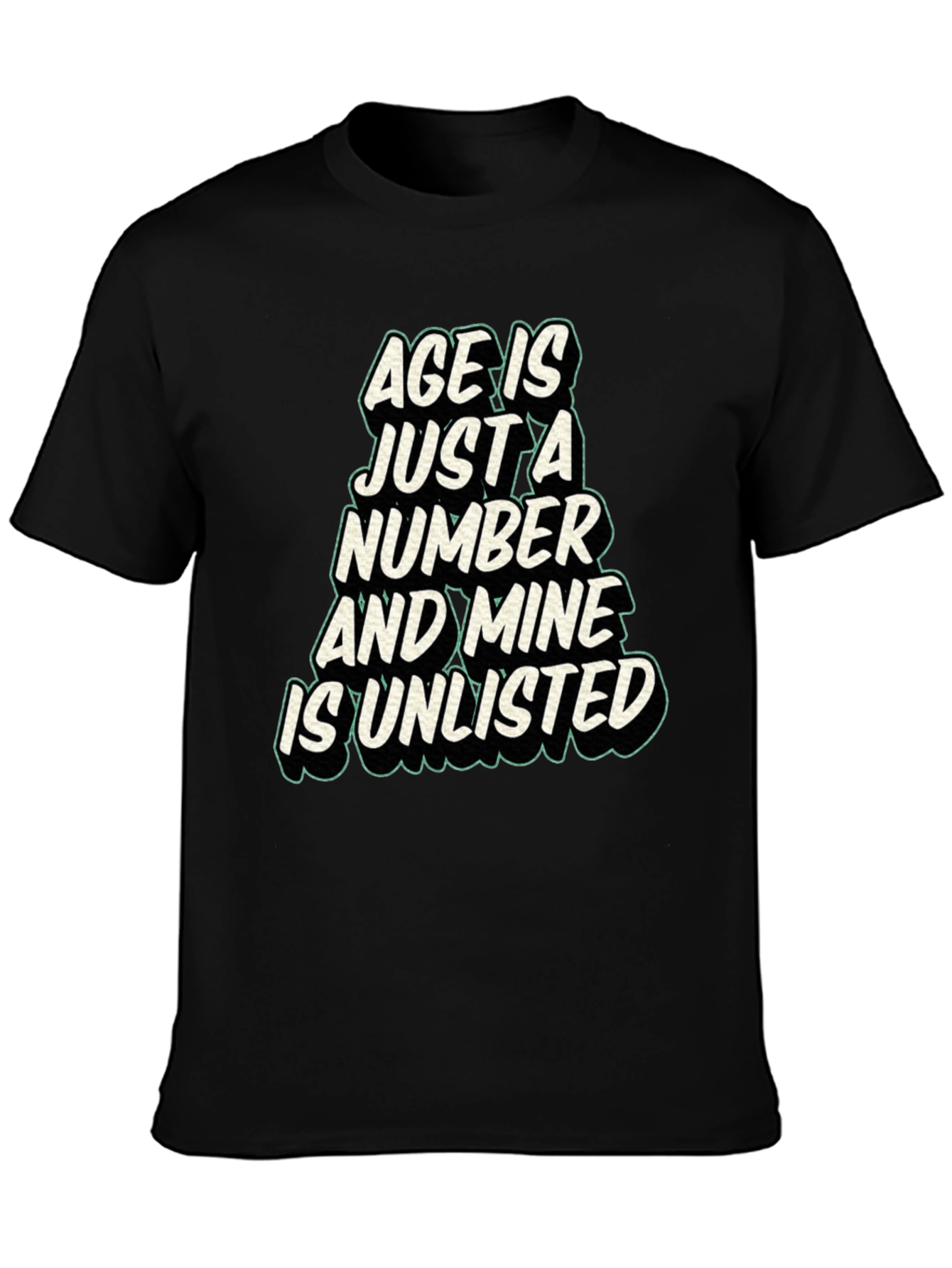 Black Age is Just a Number T-Shirt view 3
