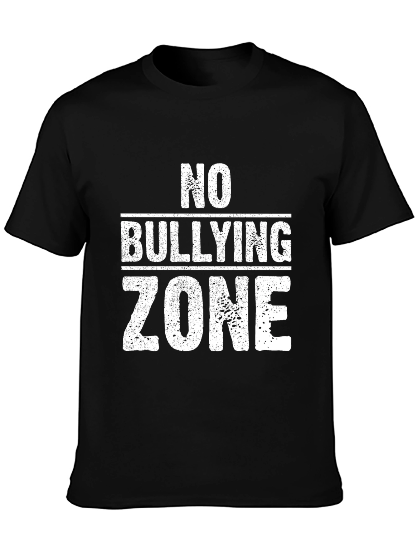 Black No Bullying Zone Graphic Tee view 3