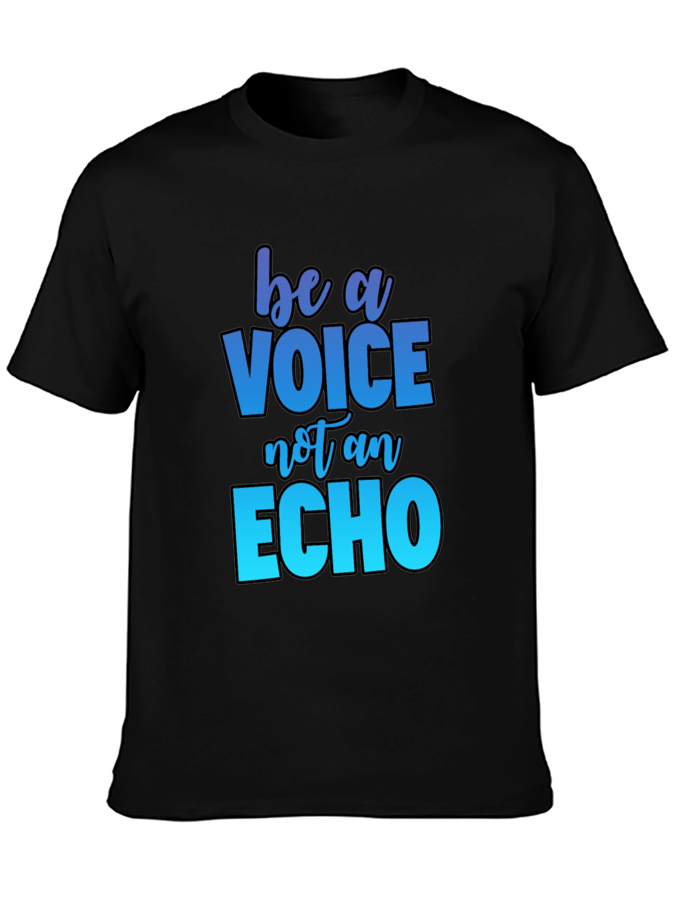 Black Be A Voice T-Shirt view 3