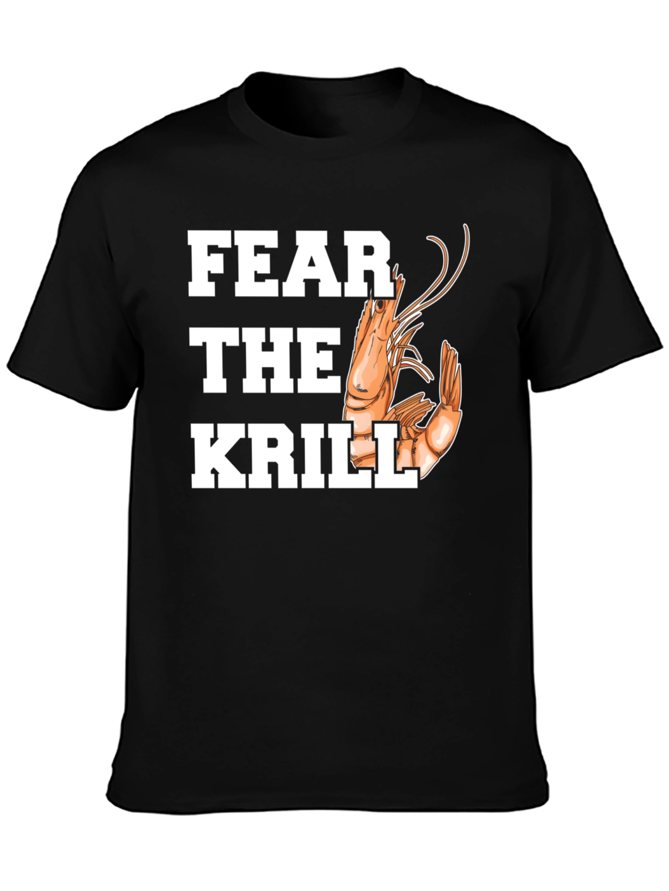 Black Fear the Krill Graphic Tee view 3