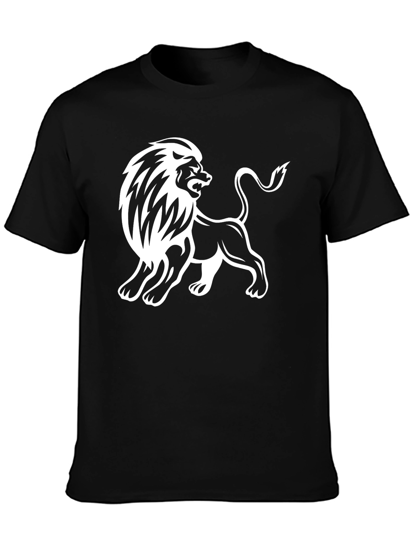 Black Lion Graphic Black T-Shirt - Men's view 3
