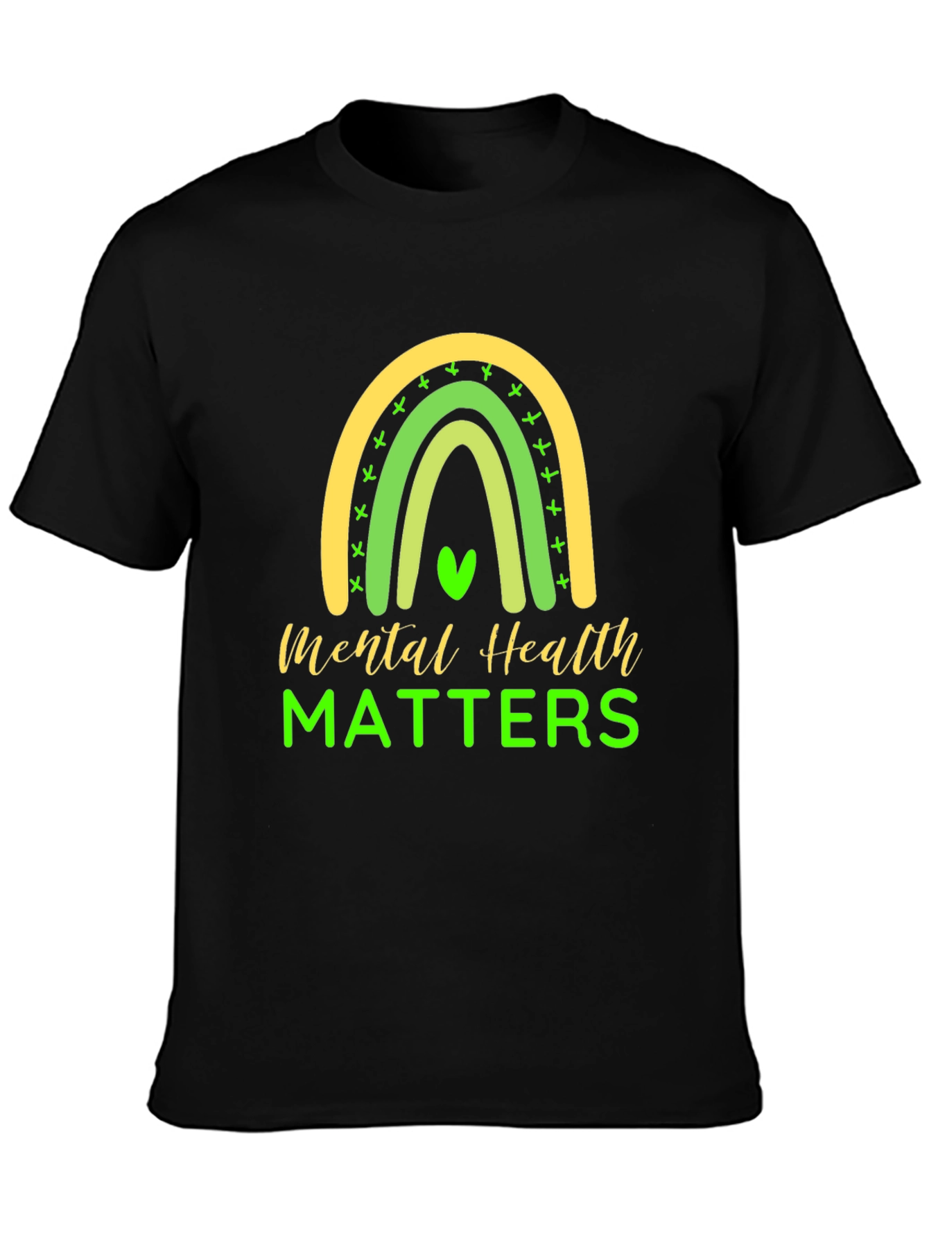 Black Mental Health Matters T-Shirt view 3