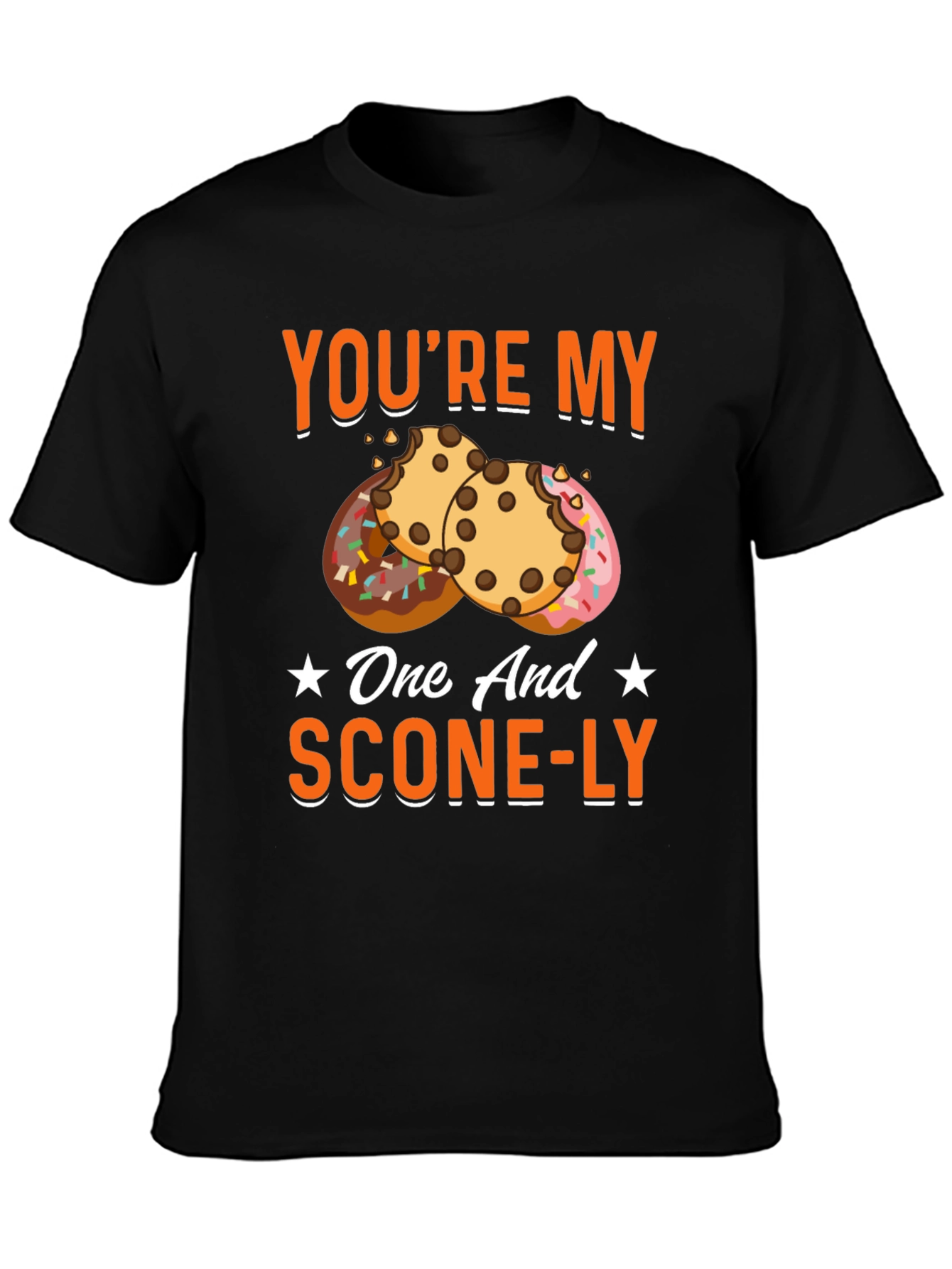 Black You're My One and Scone-ly T-Shirt view 3