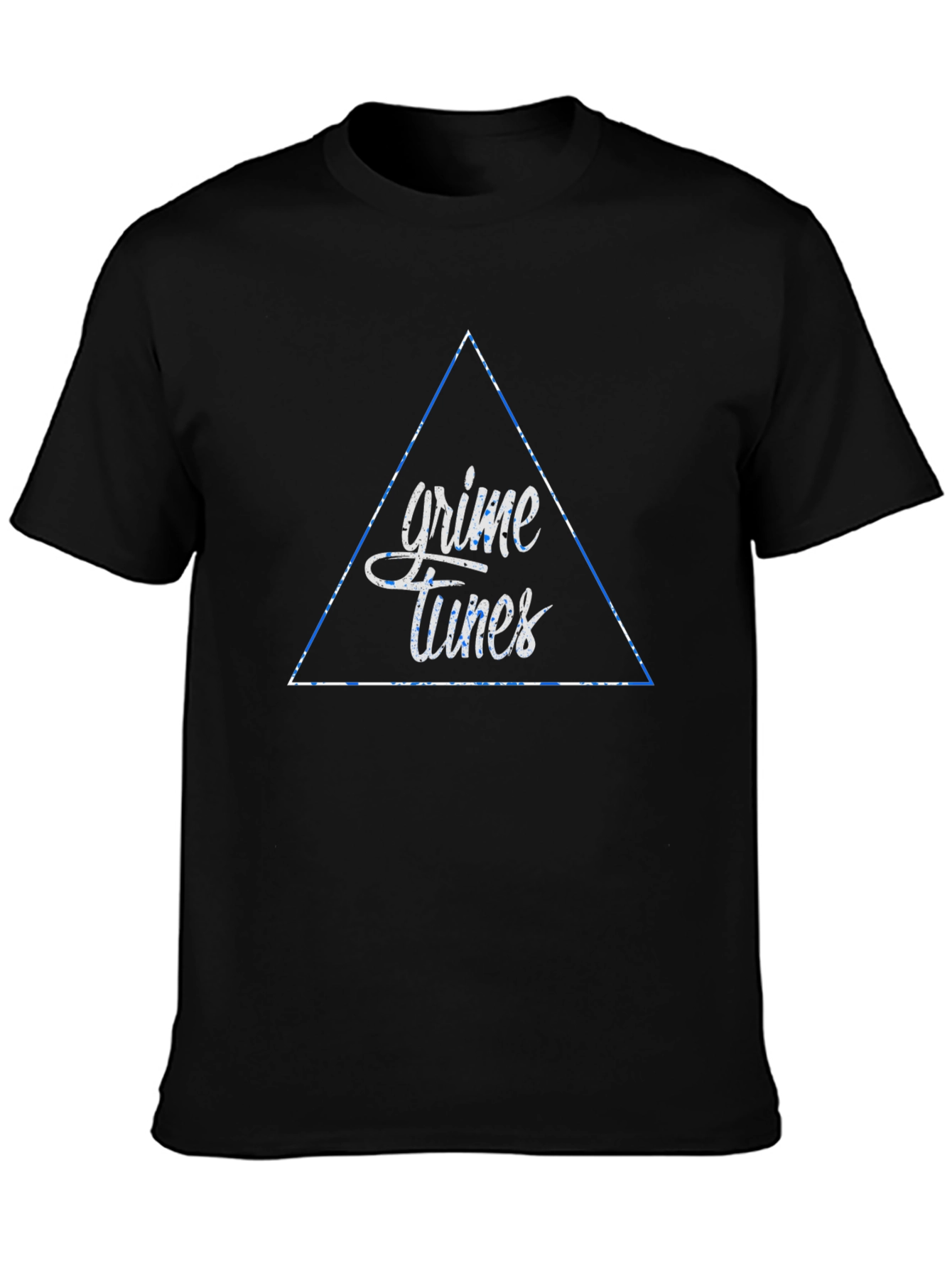 Black Grime Tunes Black Graphic T-Shirt view 3