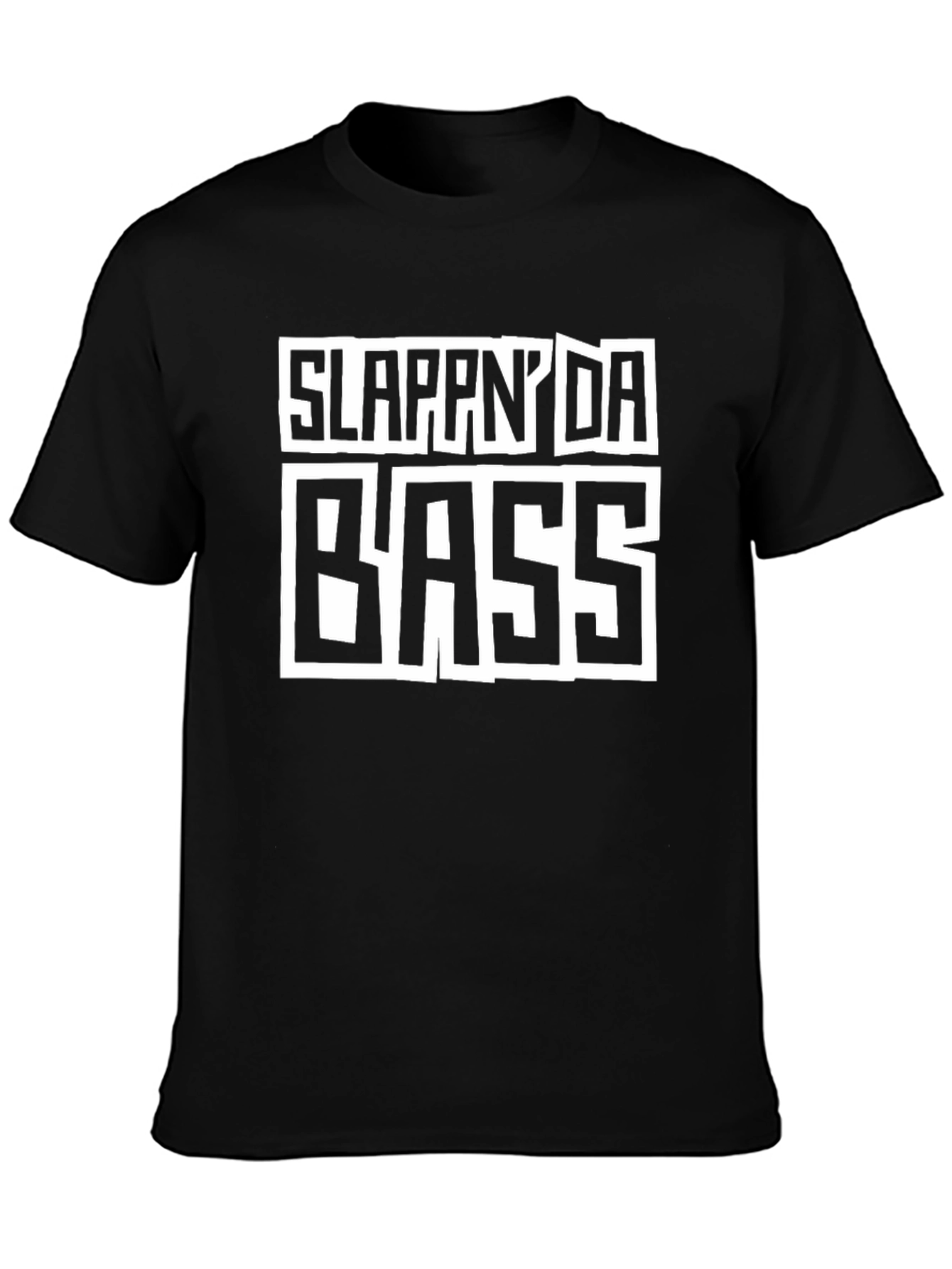 Black Slappin' Da Bass Graphic T-Shirt view 3