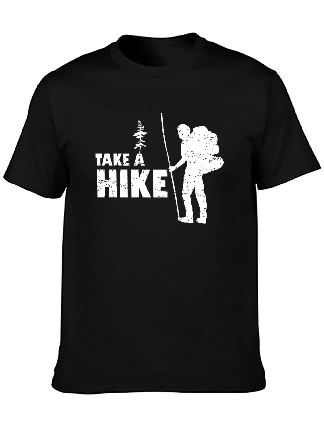 Black Take a Hike Graphic Tee - Black view 3