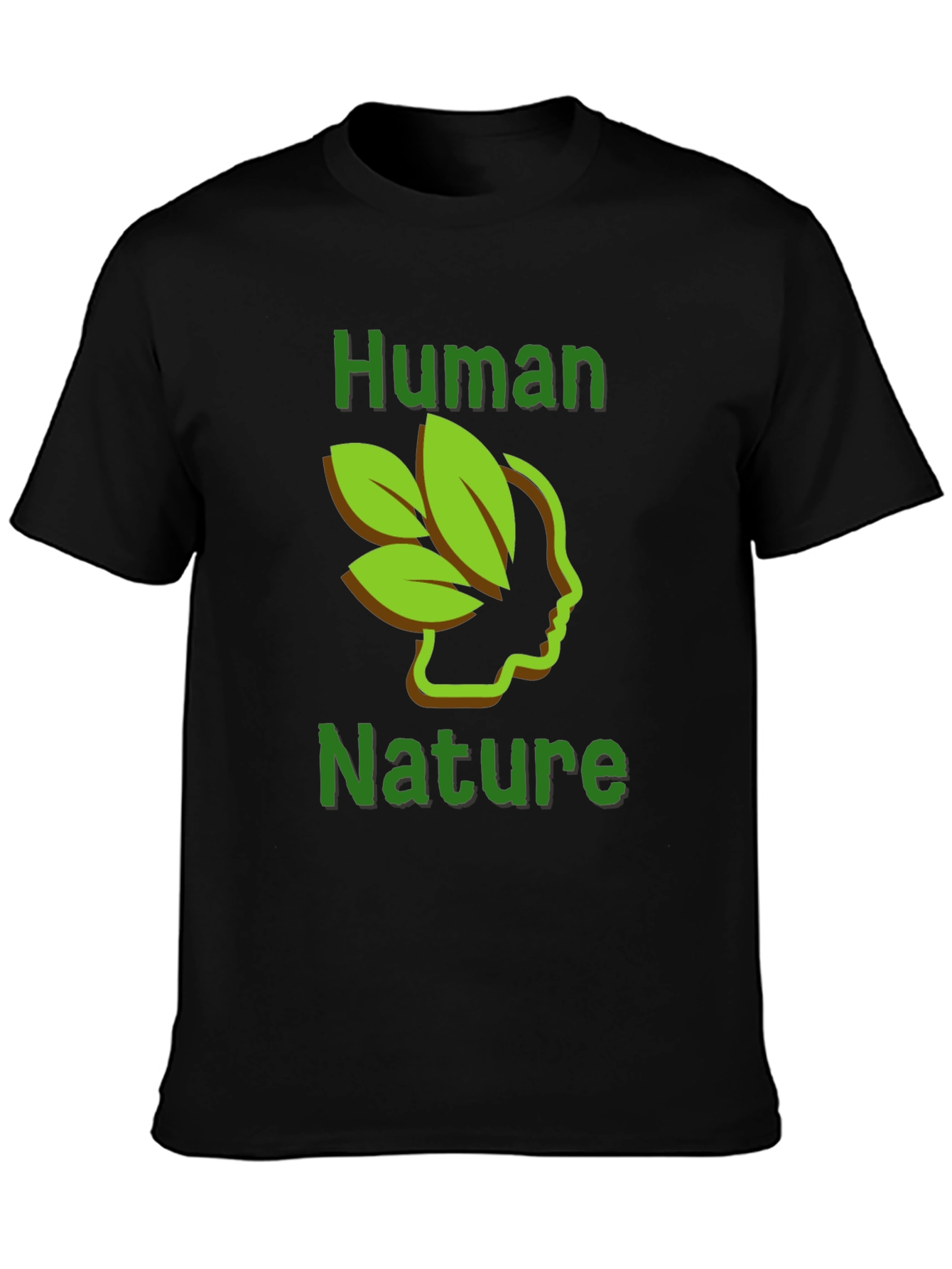 Black Human Nature Graphic Tee - Black view 3