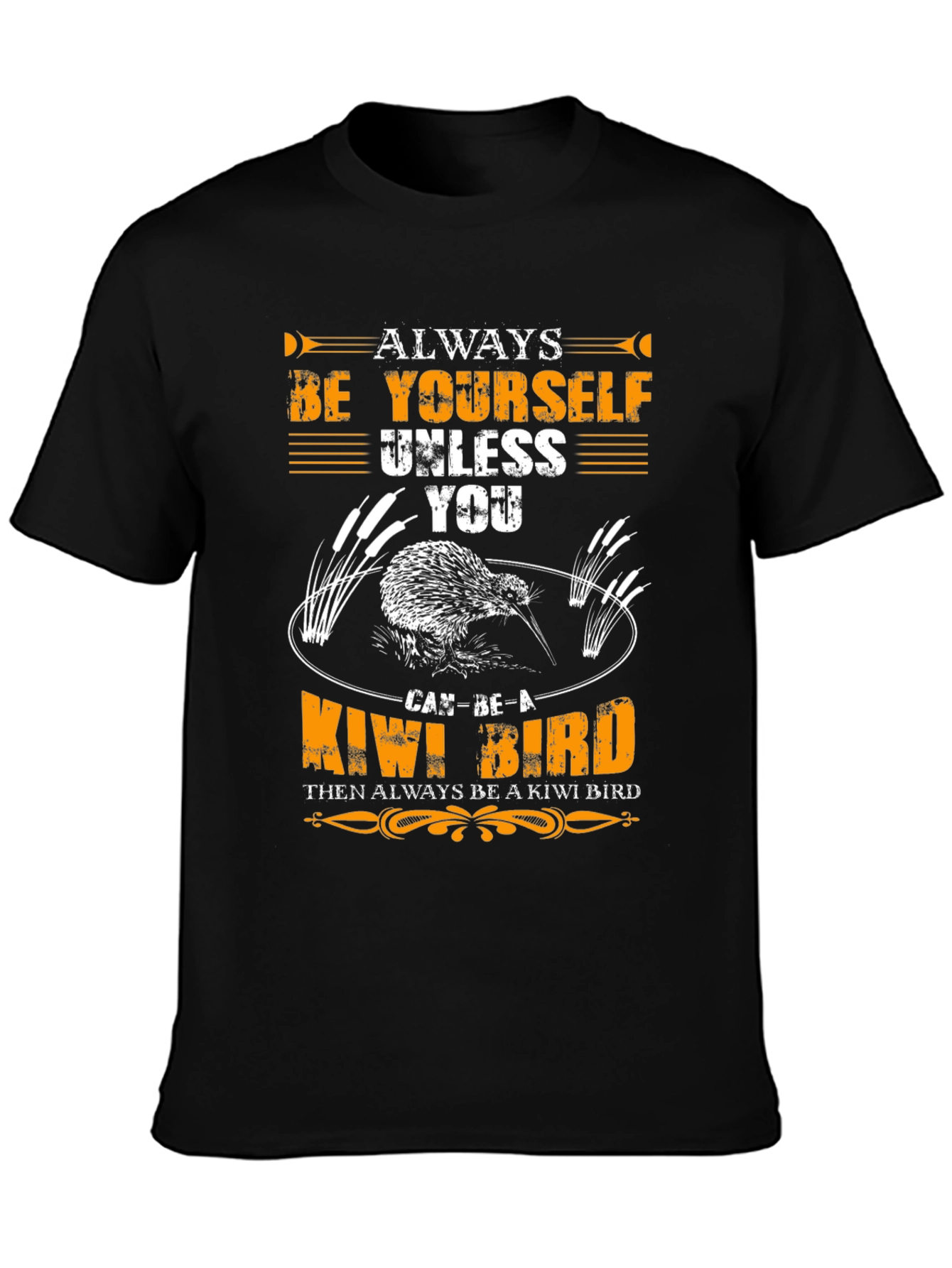 Black Always Be Yourself Kiwi Bird Graphic Tee view 3
