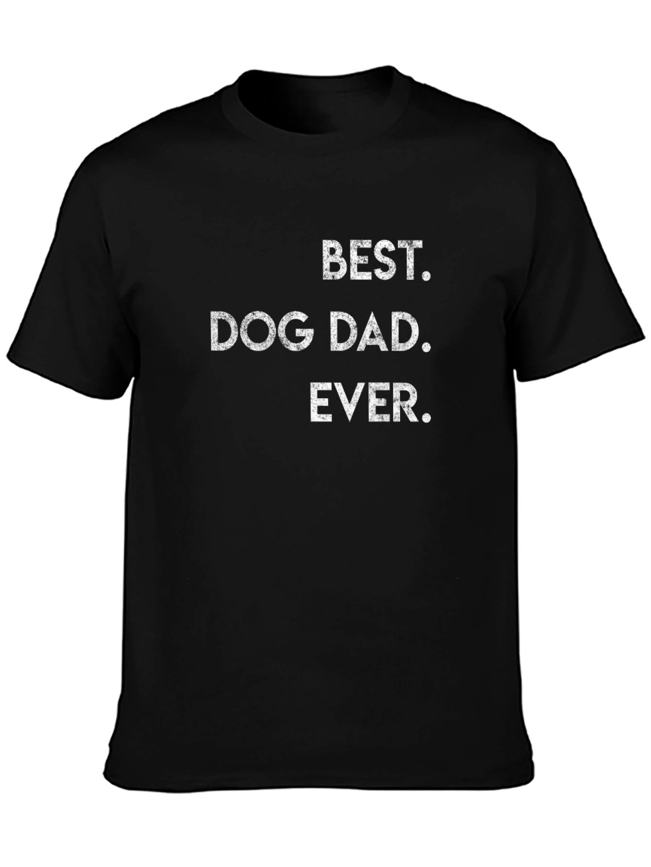 Black Best Dog Dad Ever T-Shirt | Stylish Men's Tee view 3