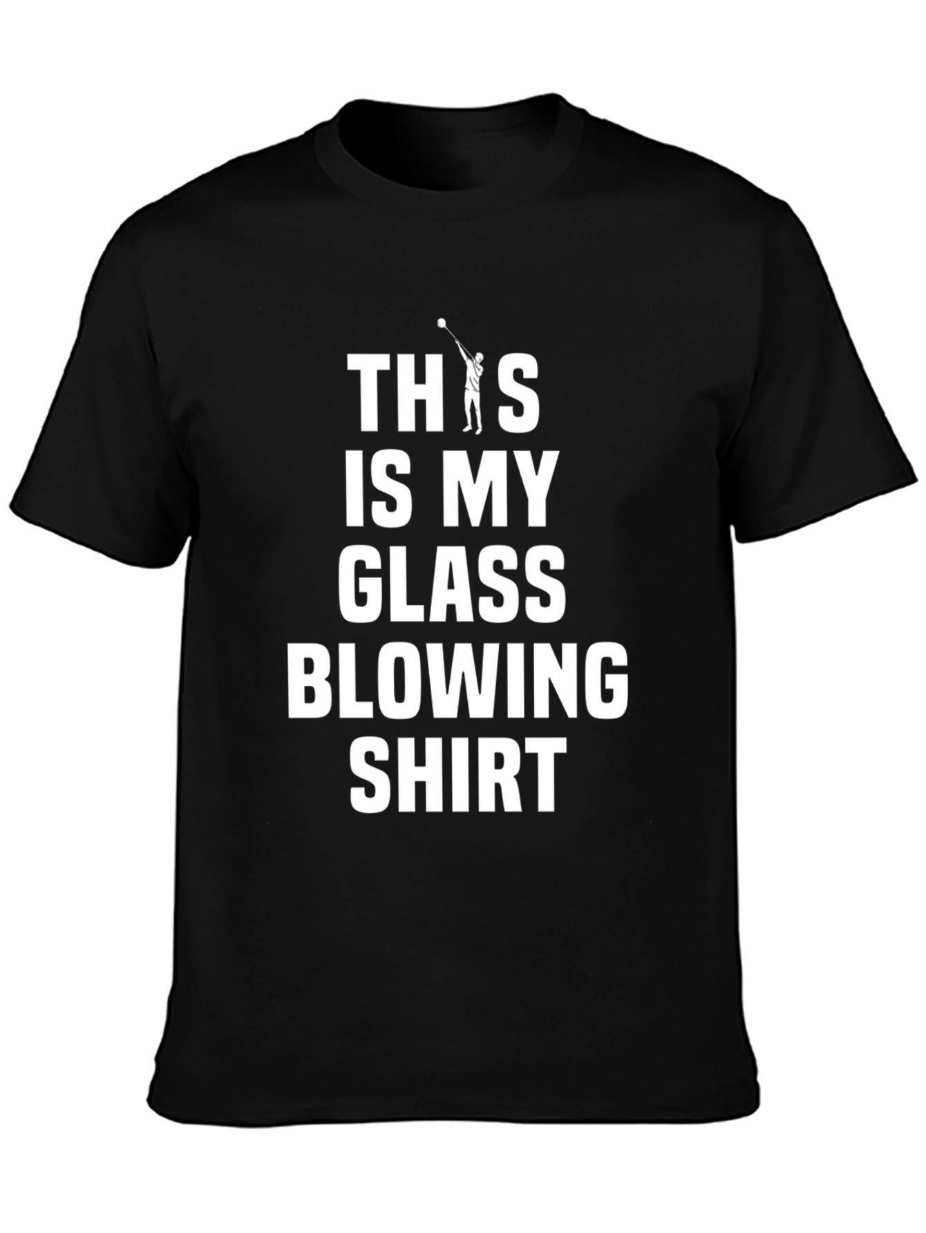 Black Glass Blowing Shirt - Funny Artist T-Shirt view 3
