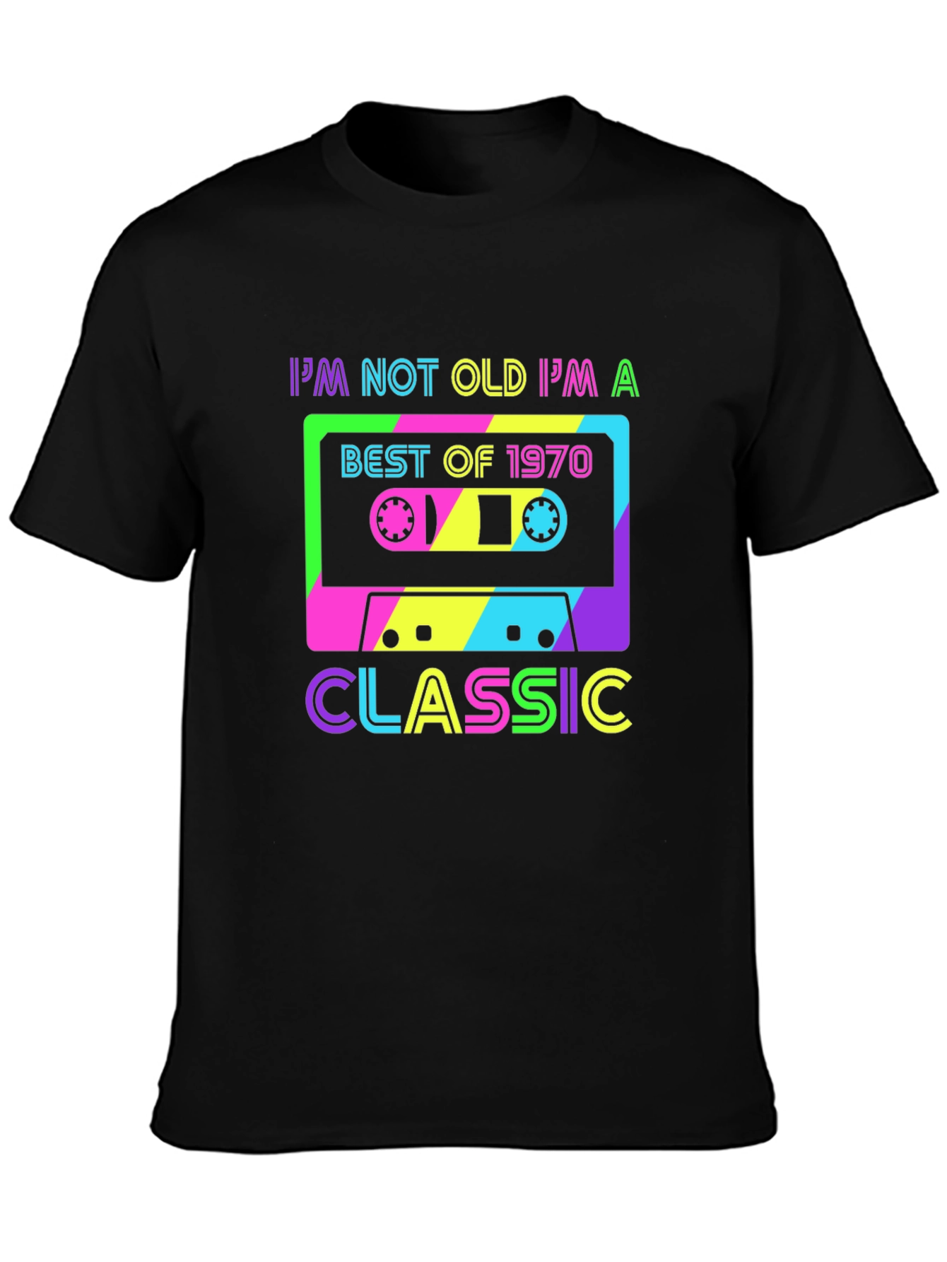 I'm Not Old I'm A Classic 1970 Cassette Tape T-Shirt - 3