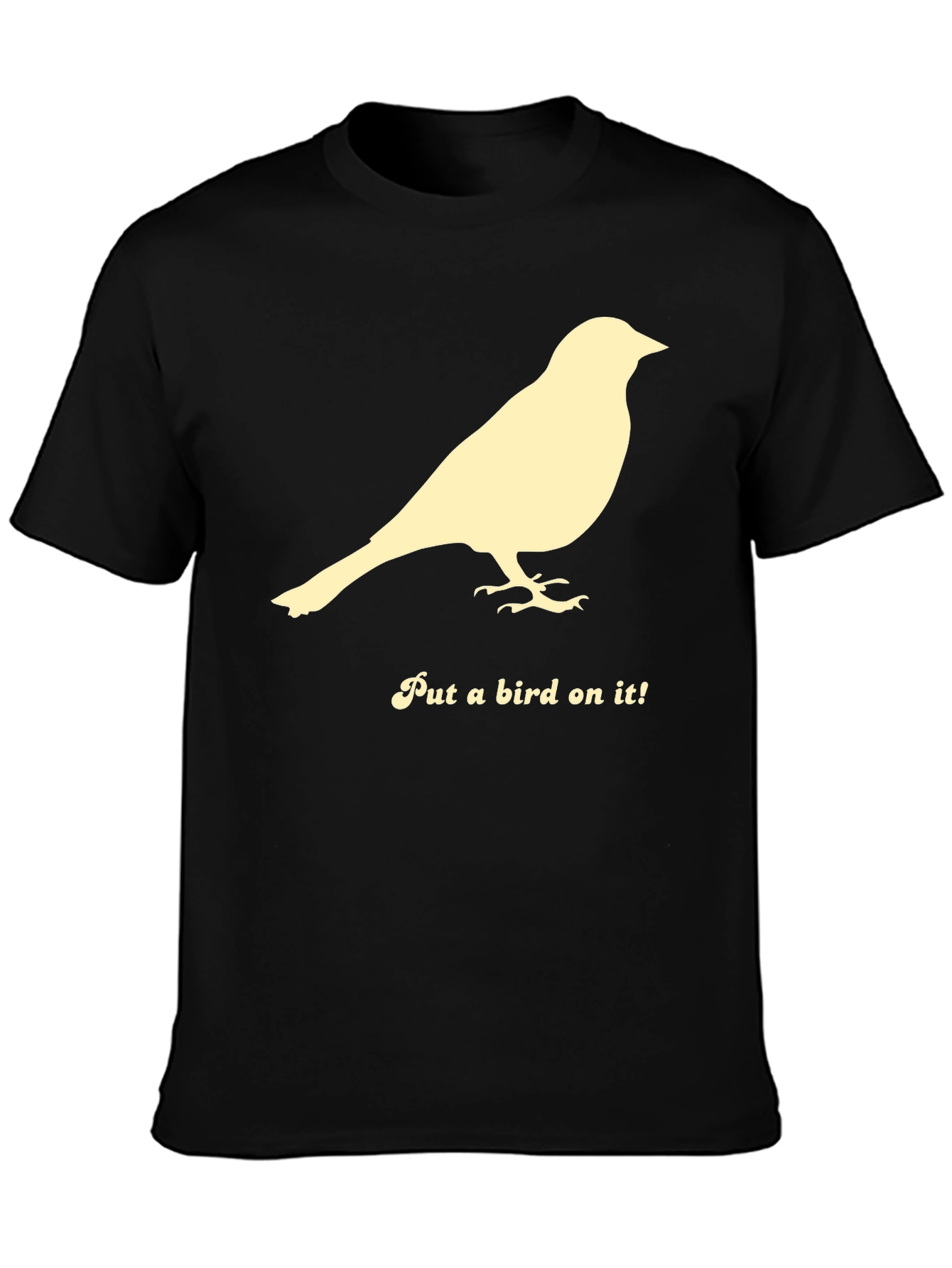 Black Put a Bird on It! Graphic Tee view 3