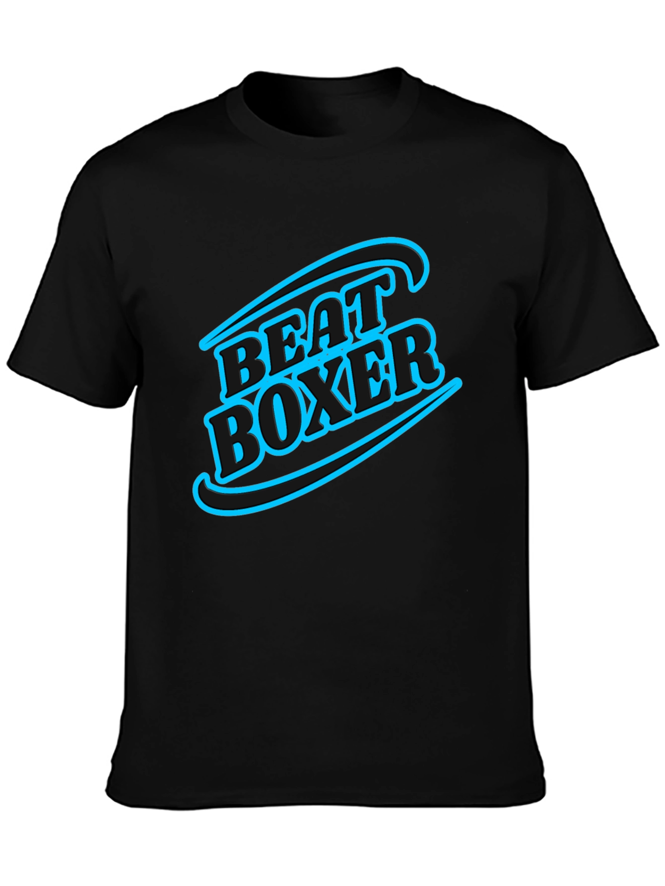 Black Beat Boxer Graphic Tee - Stylish Black T-Shirt view 3