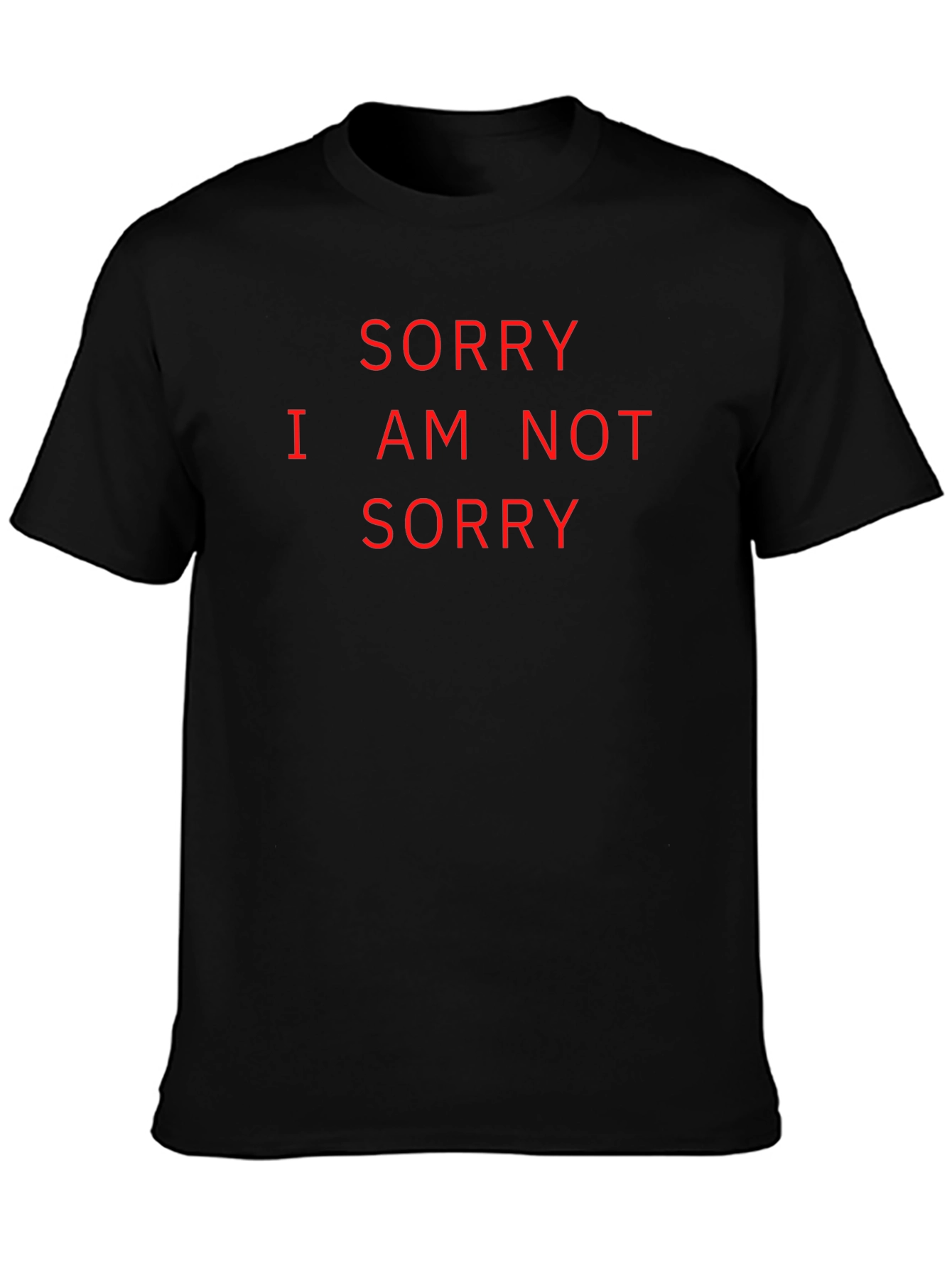 Black Sorry Not Sorry Graphic Tee view 3