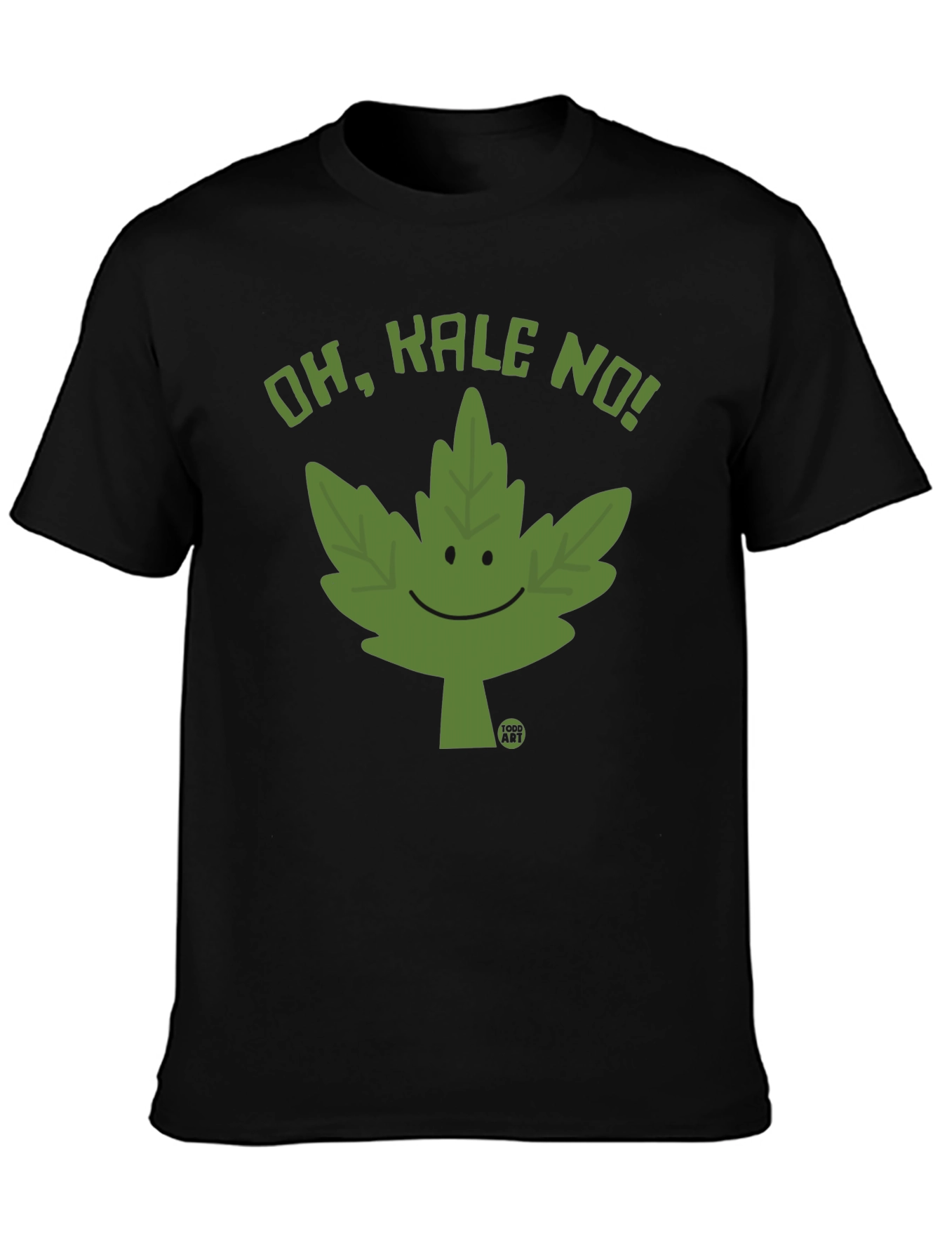 Black Oh Kale No! Graphic T-Shirt view 3