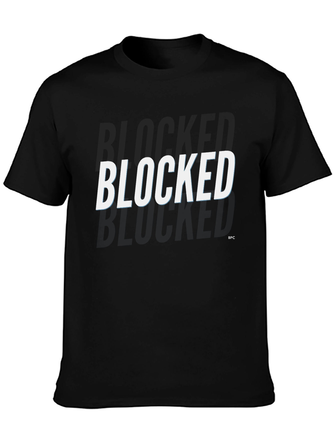 Black Blocked Graphic Tee - Trendy Black T-Shirt view 3