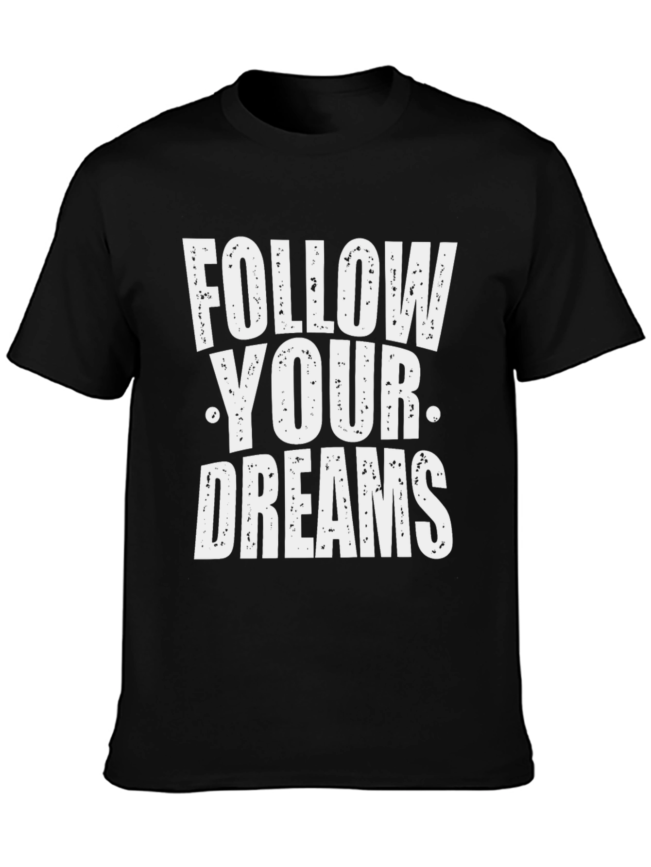 Black Follow Your Dreams Graphic T-Shirt view 3