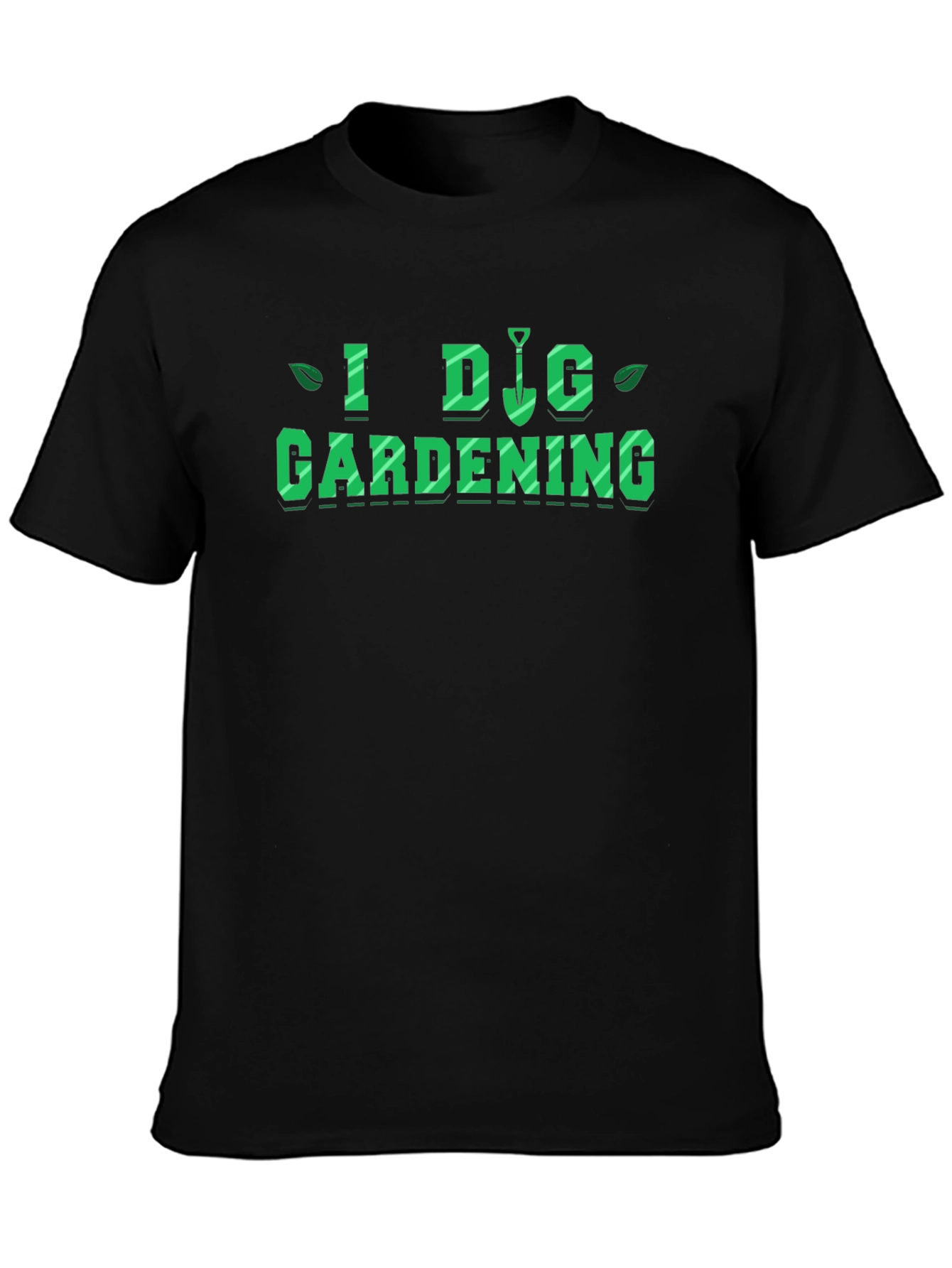 Black I Dig Gardening T-Shirt view 3