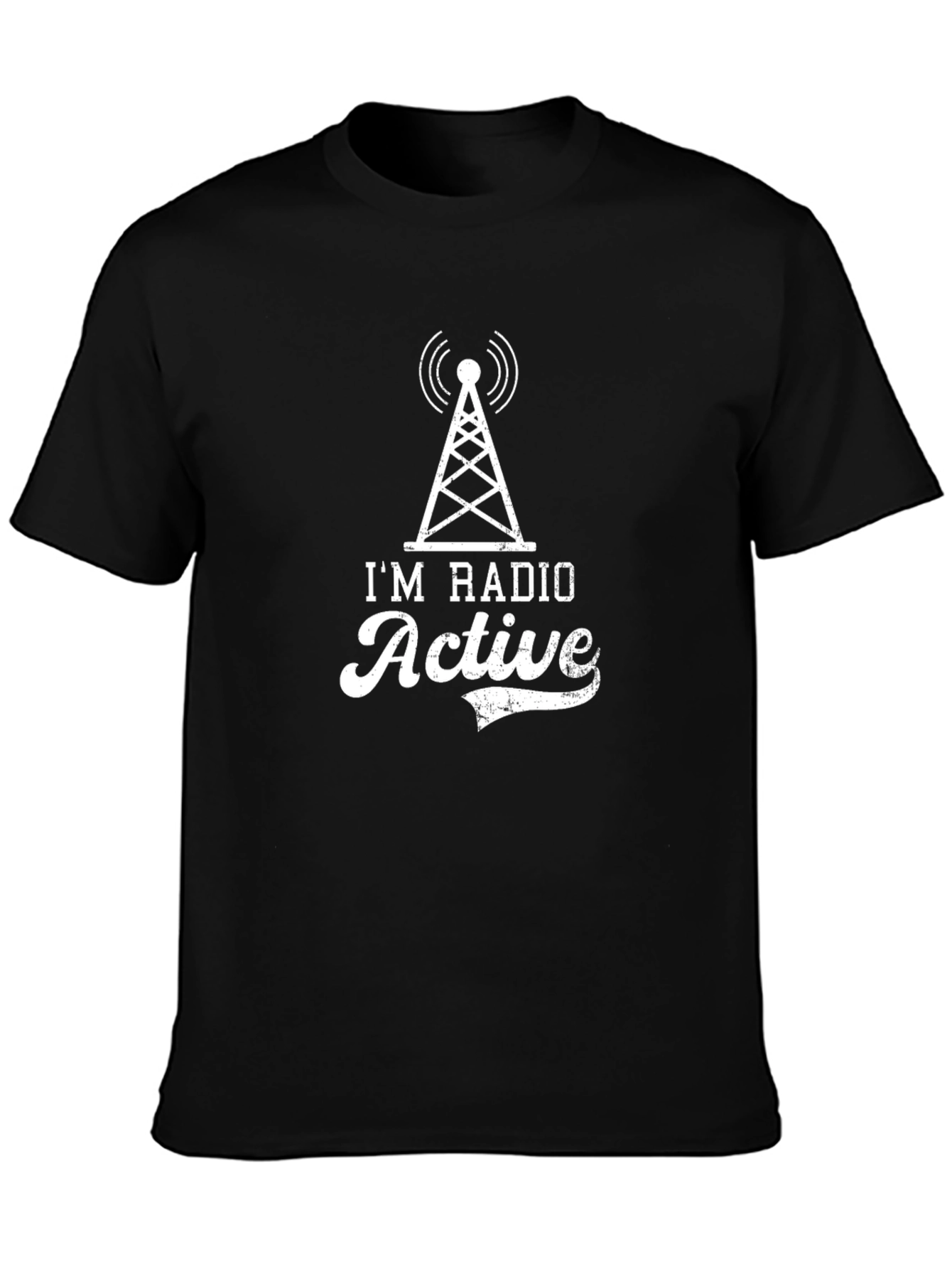Black Radio Active Graphic Tee - Black view 3