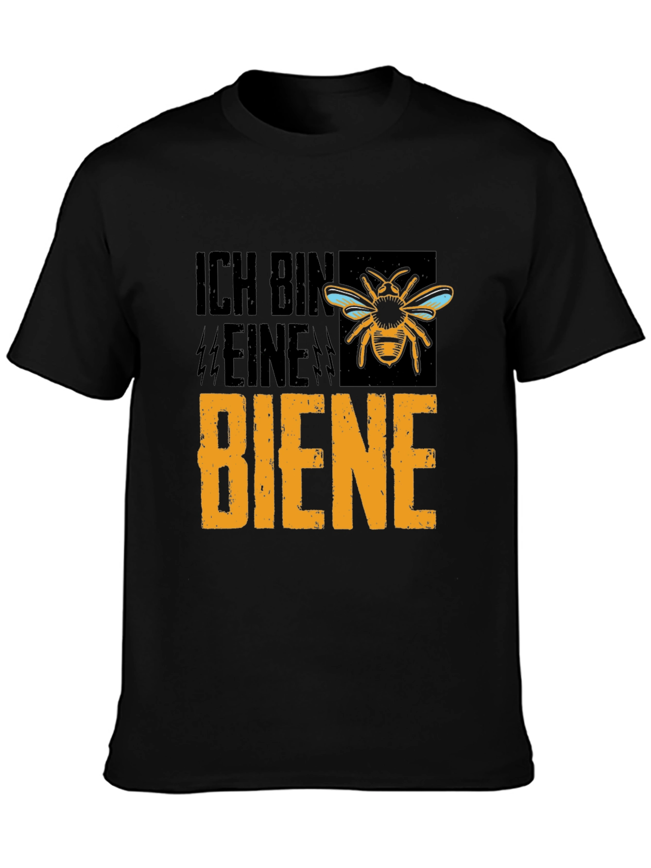 Black Ich Bin Eine Biene T-Shirt - Funny Bee Keeper Tee view 3