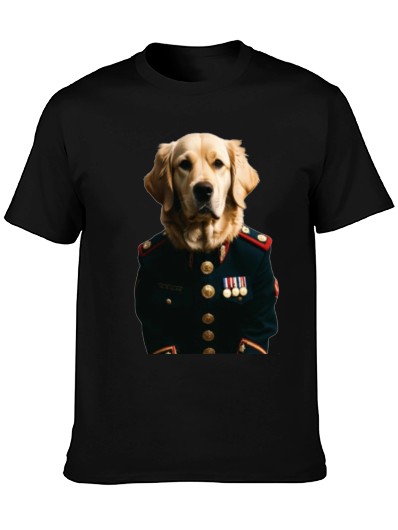 Black Dog General Graphic Tee - Unique Animal Lover Shirt view 3