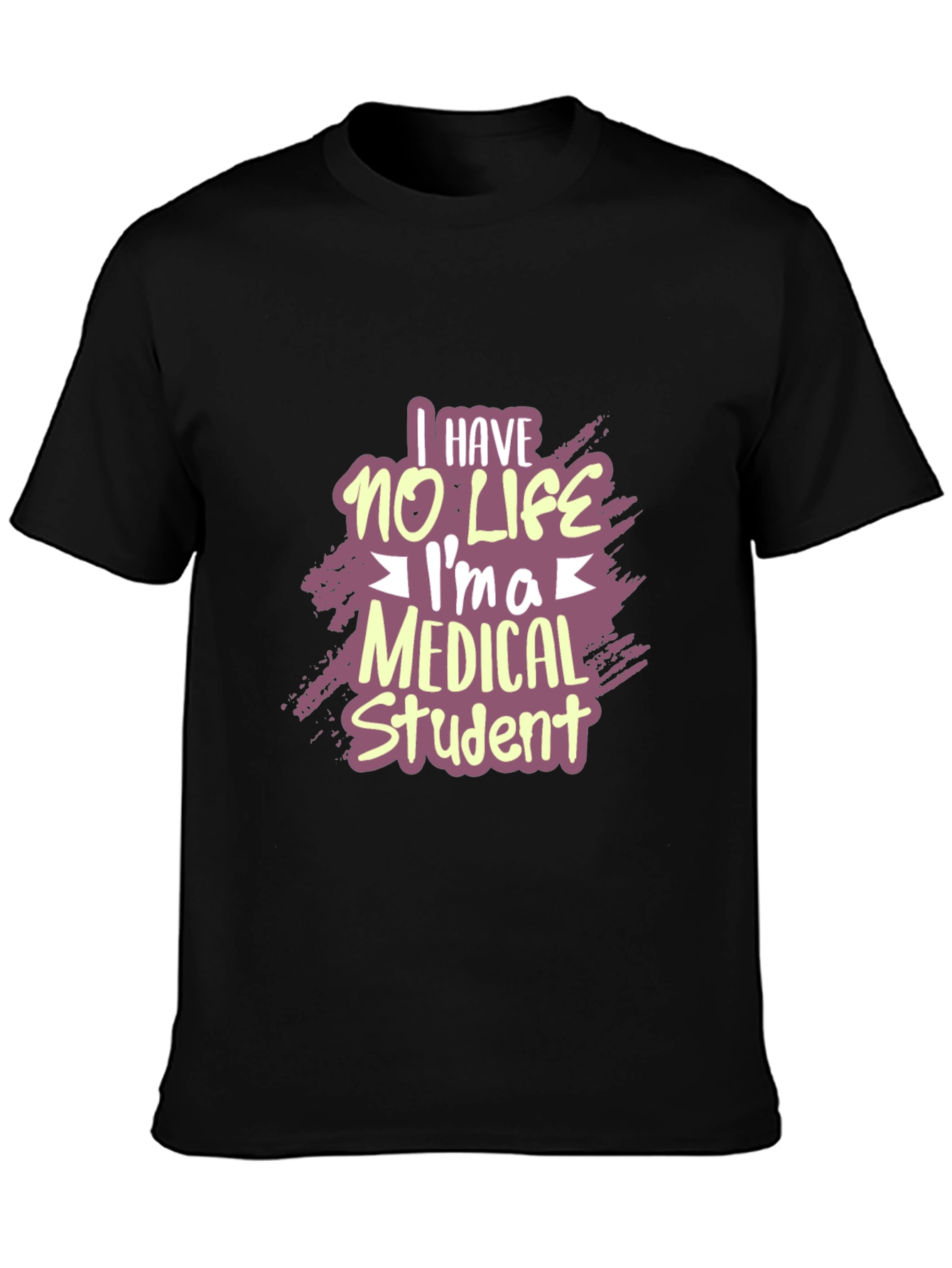 Black Medical Student Humor T-Shirt view 3