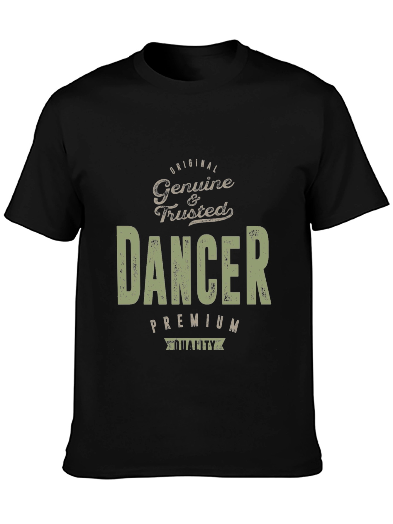 Black Original Dancer Premium Quality Black T-Shirt view 3