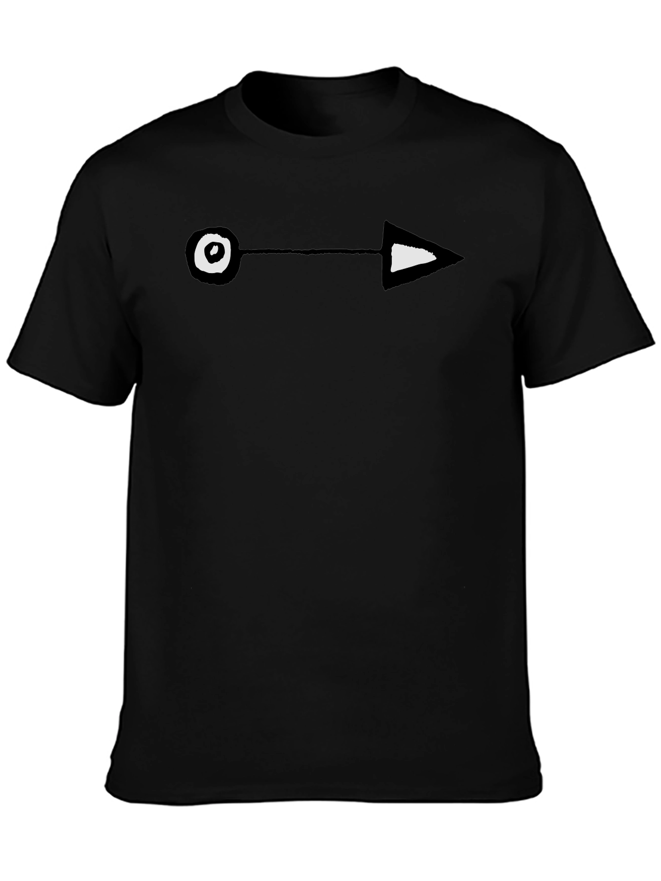 Black Arrow Graphic Tee - Modern Design view 3