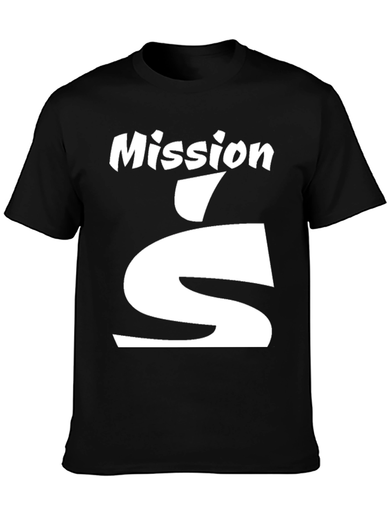 Black Mission S Black T-Shirt - Stylish Graphic Tee view 3
