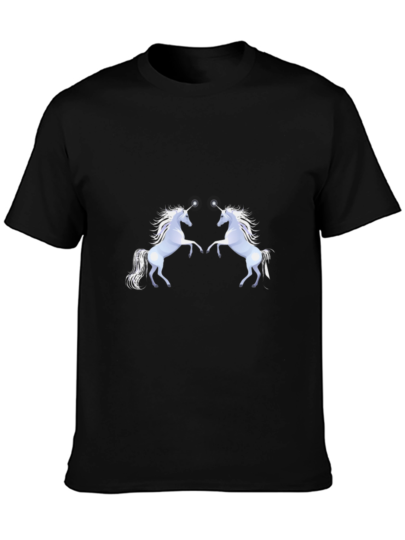 Black Unicorn Graphic Tee - Black Cotton Comfort view 3