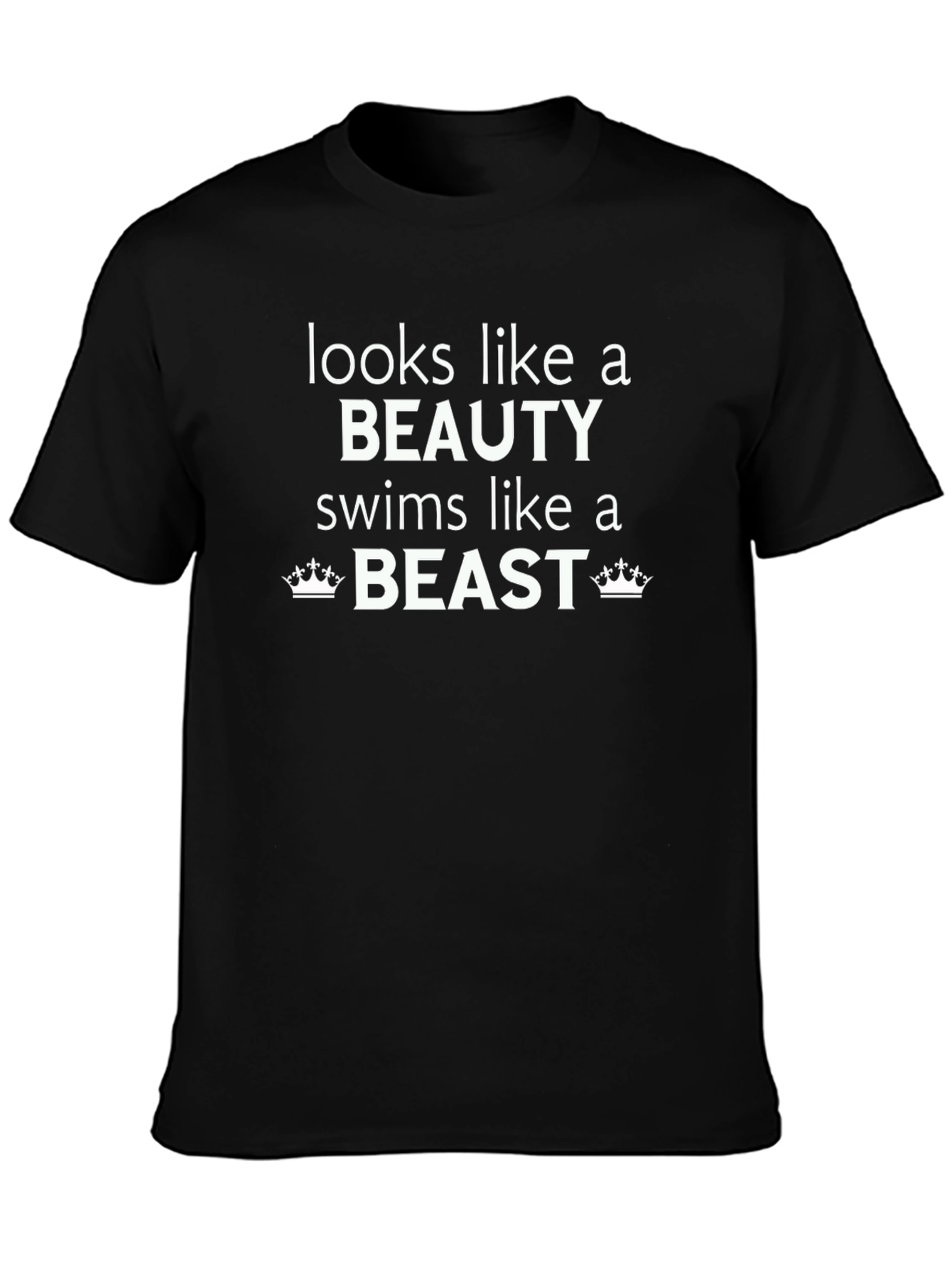 Black Beauty and Beast Graphic Tee - Black view 3