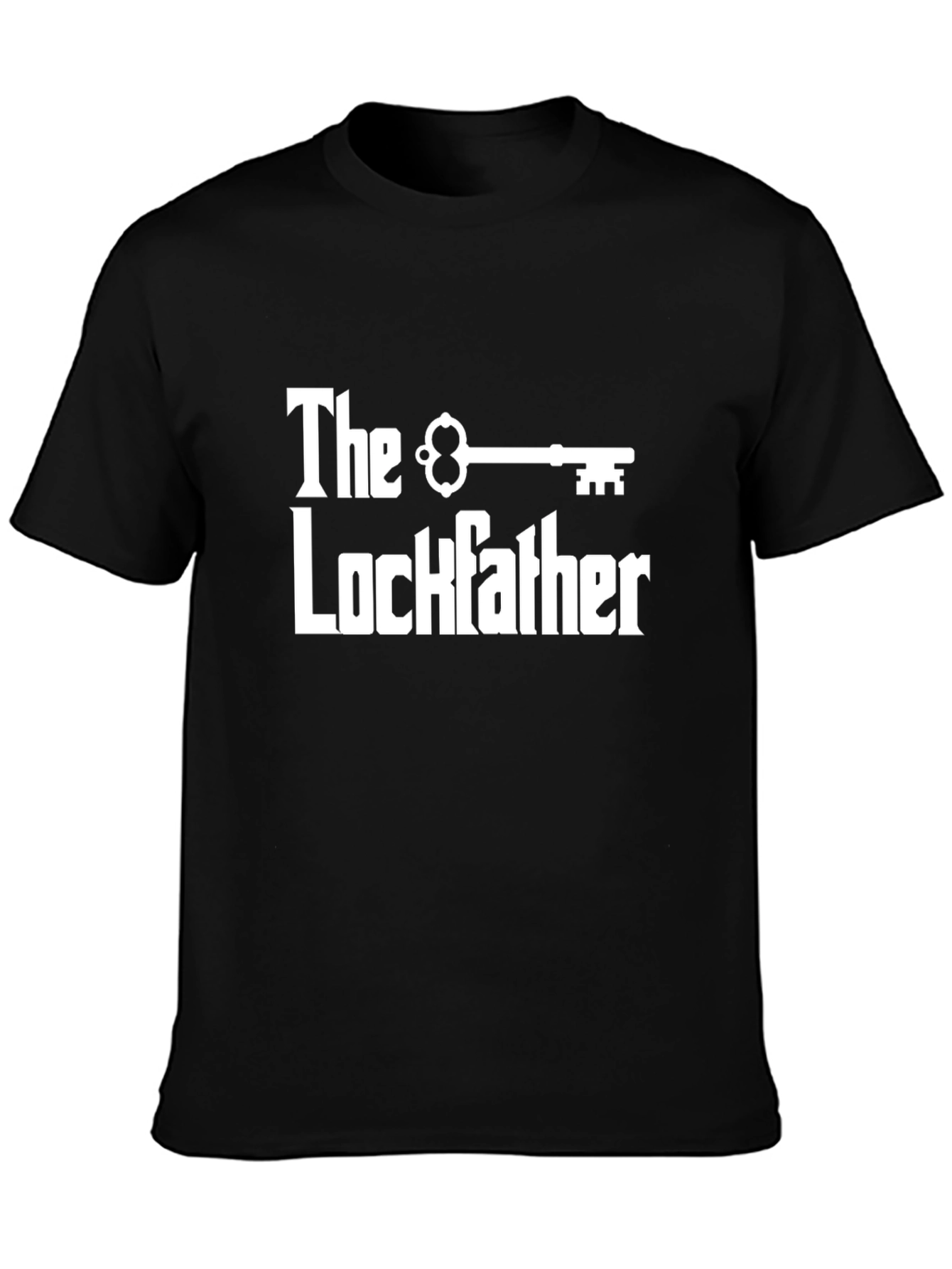 Black The Lockfather Graphic T-Shirt view 3