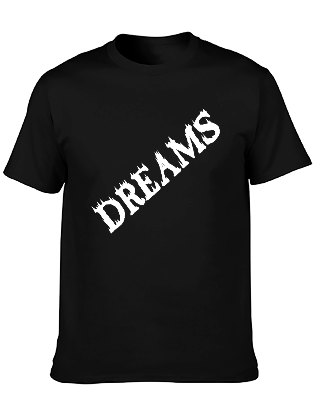 Black Dreams Graphic Tee - Black Short Sleeve Casual Shirt view 3