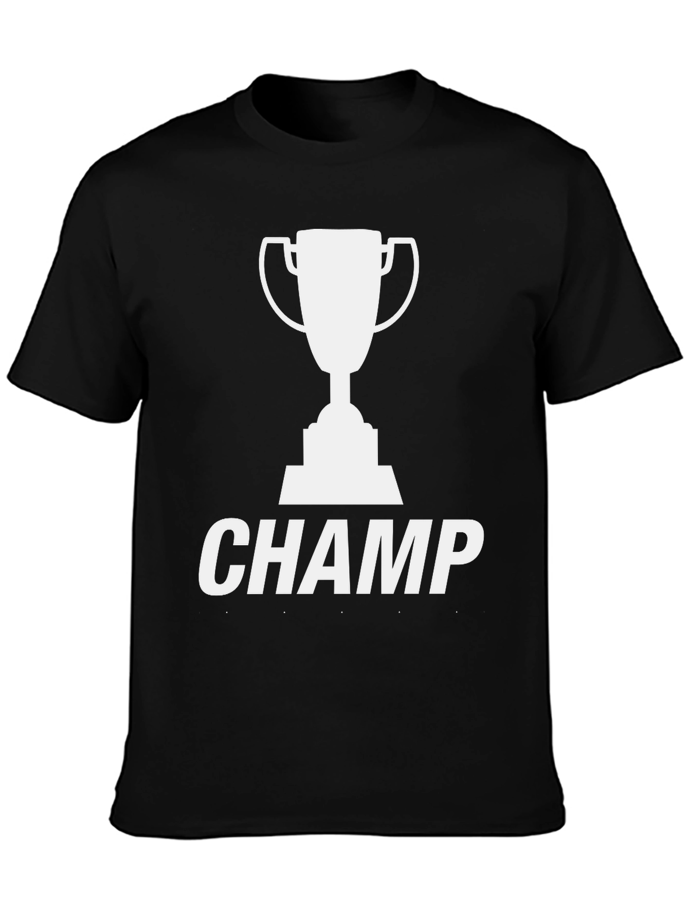 Black Champ Trophy Graphic T-Shirt - Black view 3