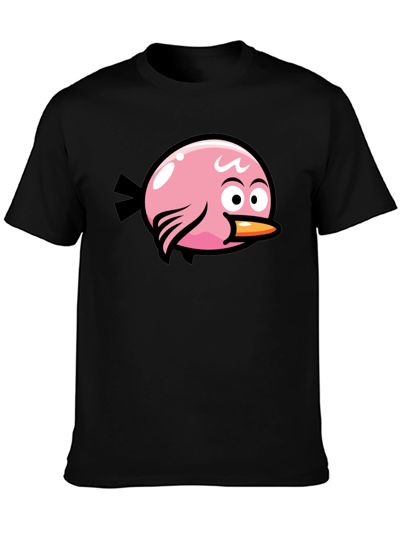 Angry Birds Pink Bird Black T-Shirt - 3