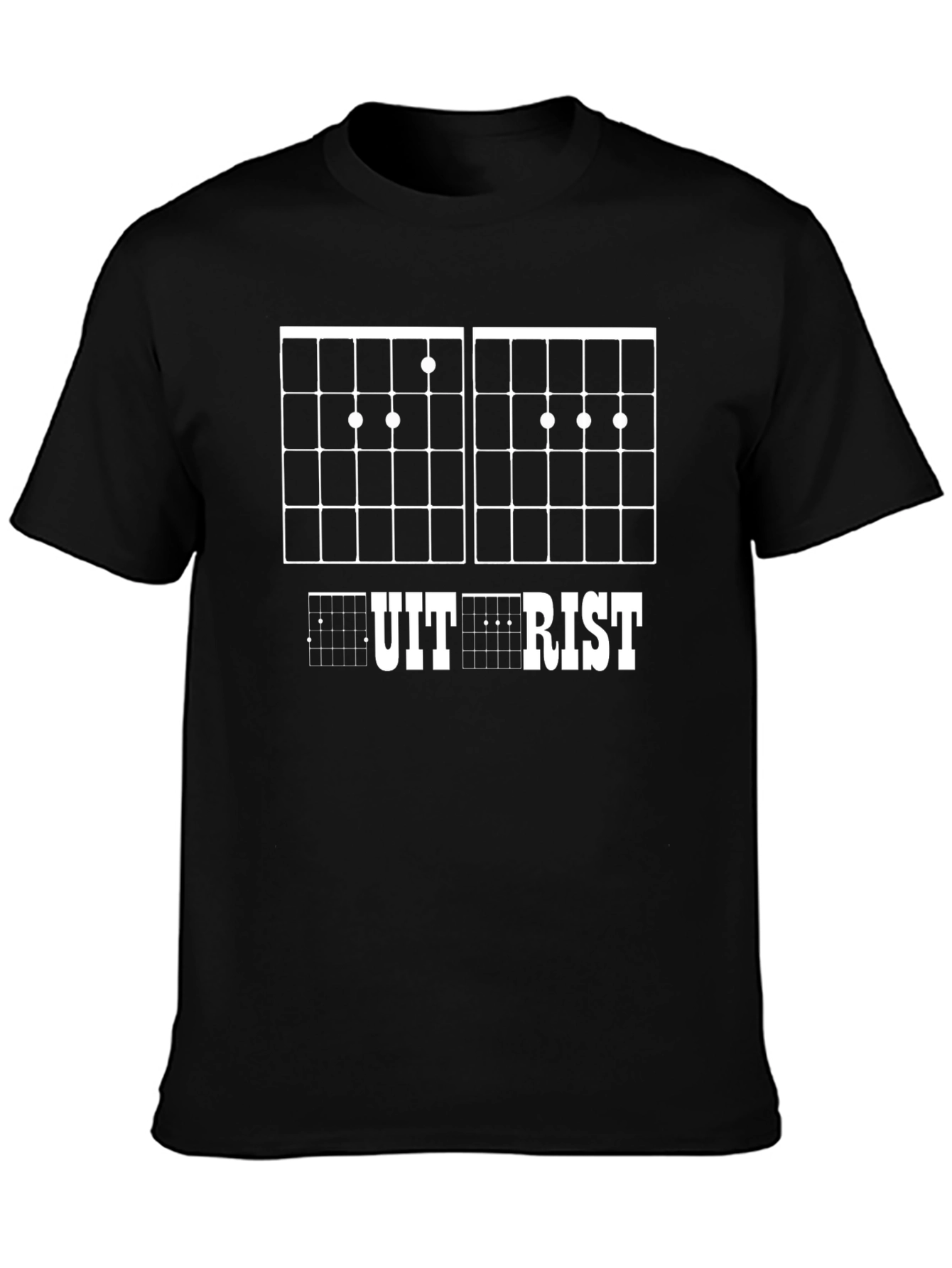 Guitarist Chord Chart Black T-Shirt - 3