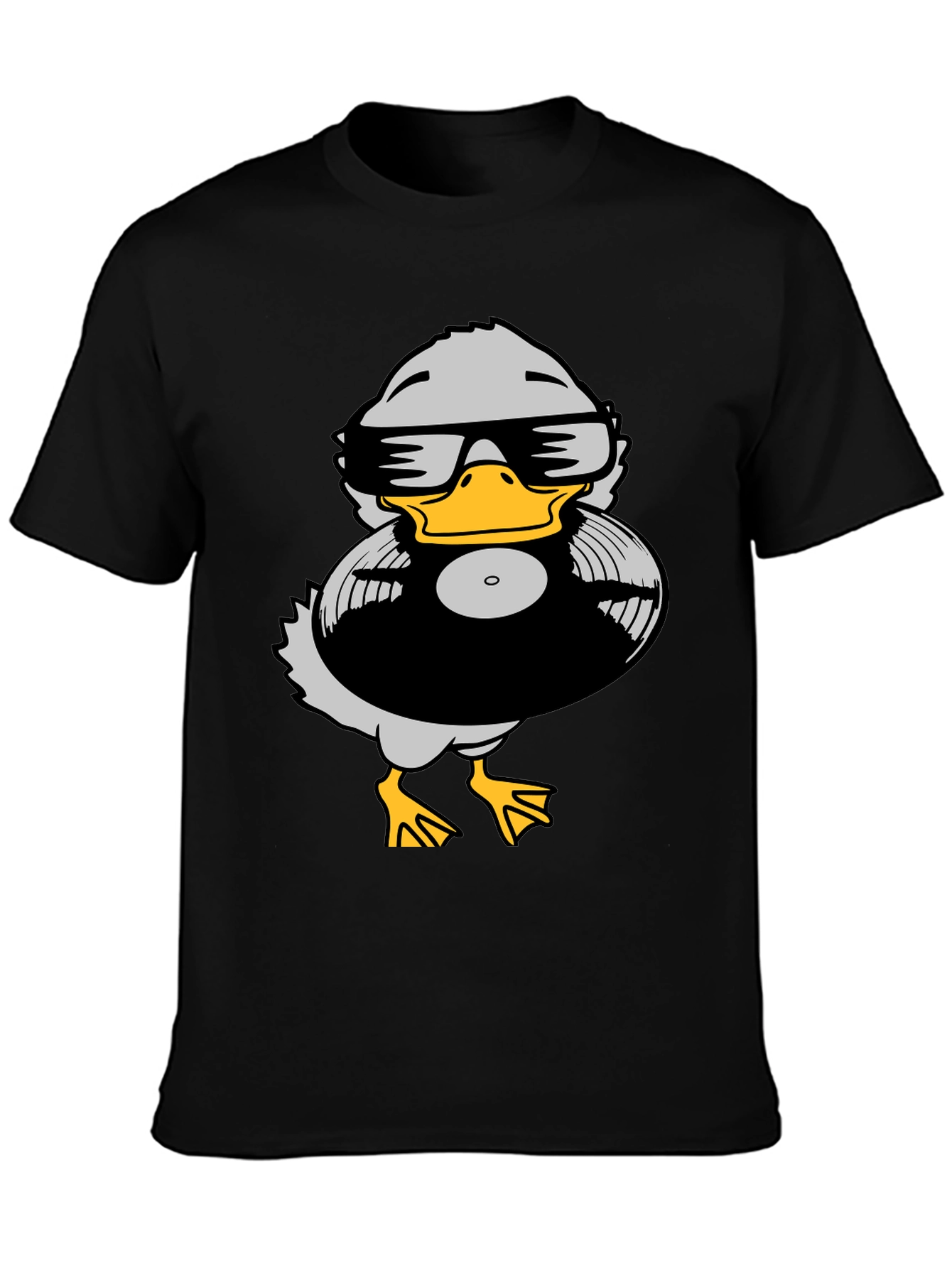 Black Duck DJ Graphic Tee - Black view 3