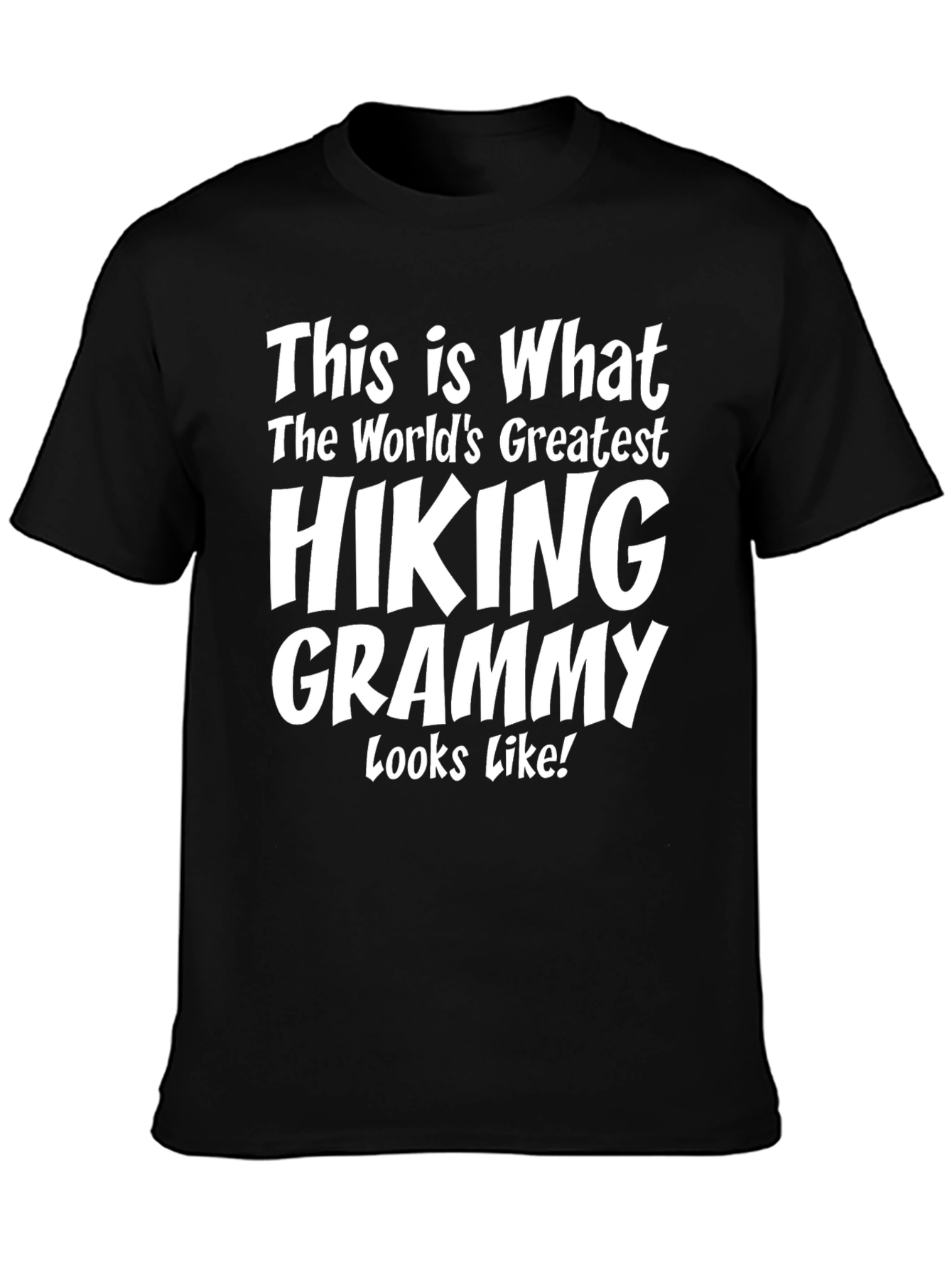 Black Hiking Grammy T-Shirt - World's Greatest view 3