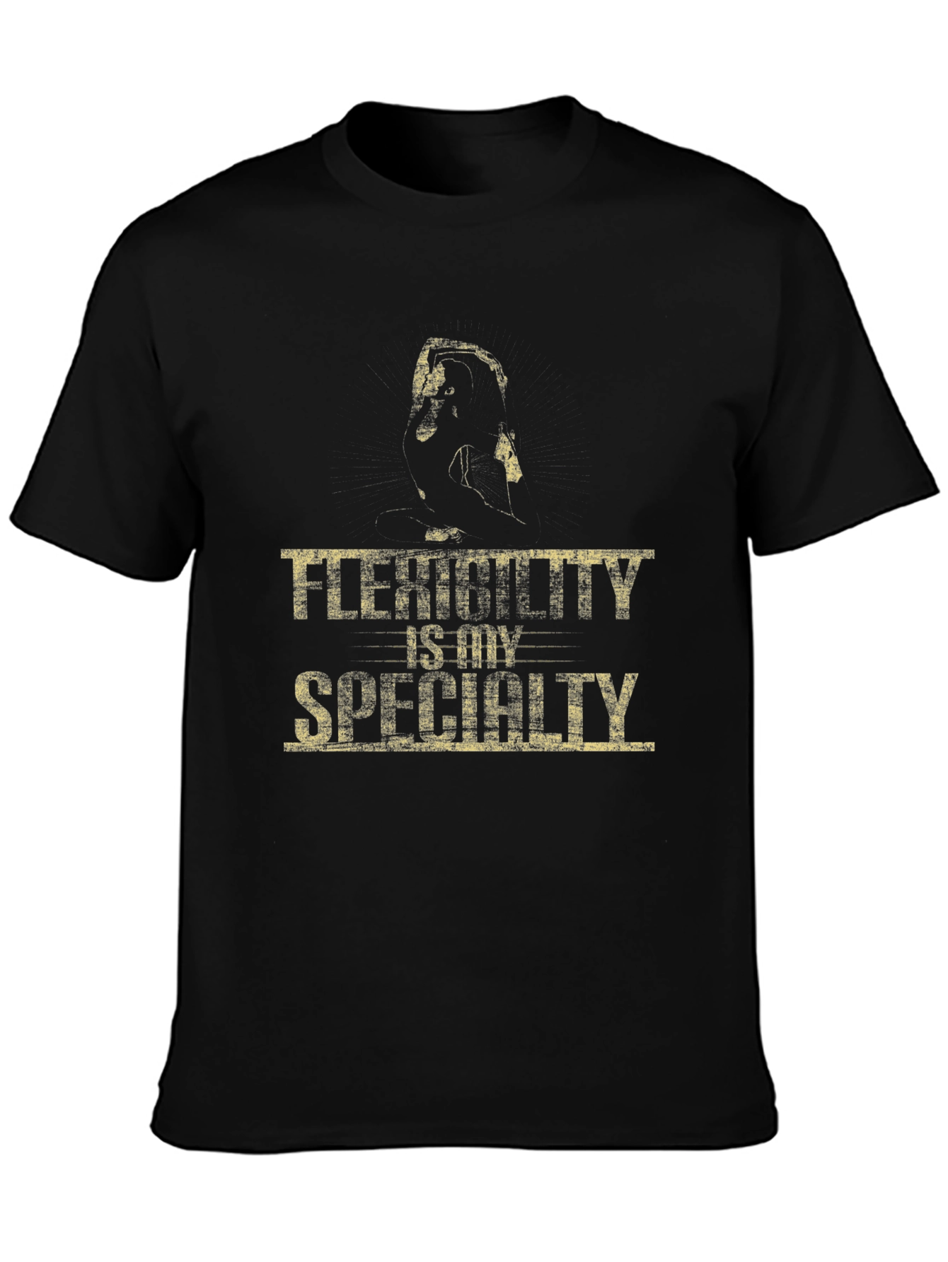 Black Flexibility is My Specialty Black T-Shirt view 3
