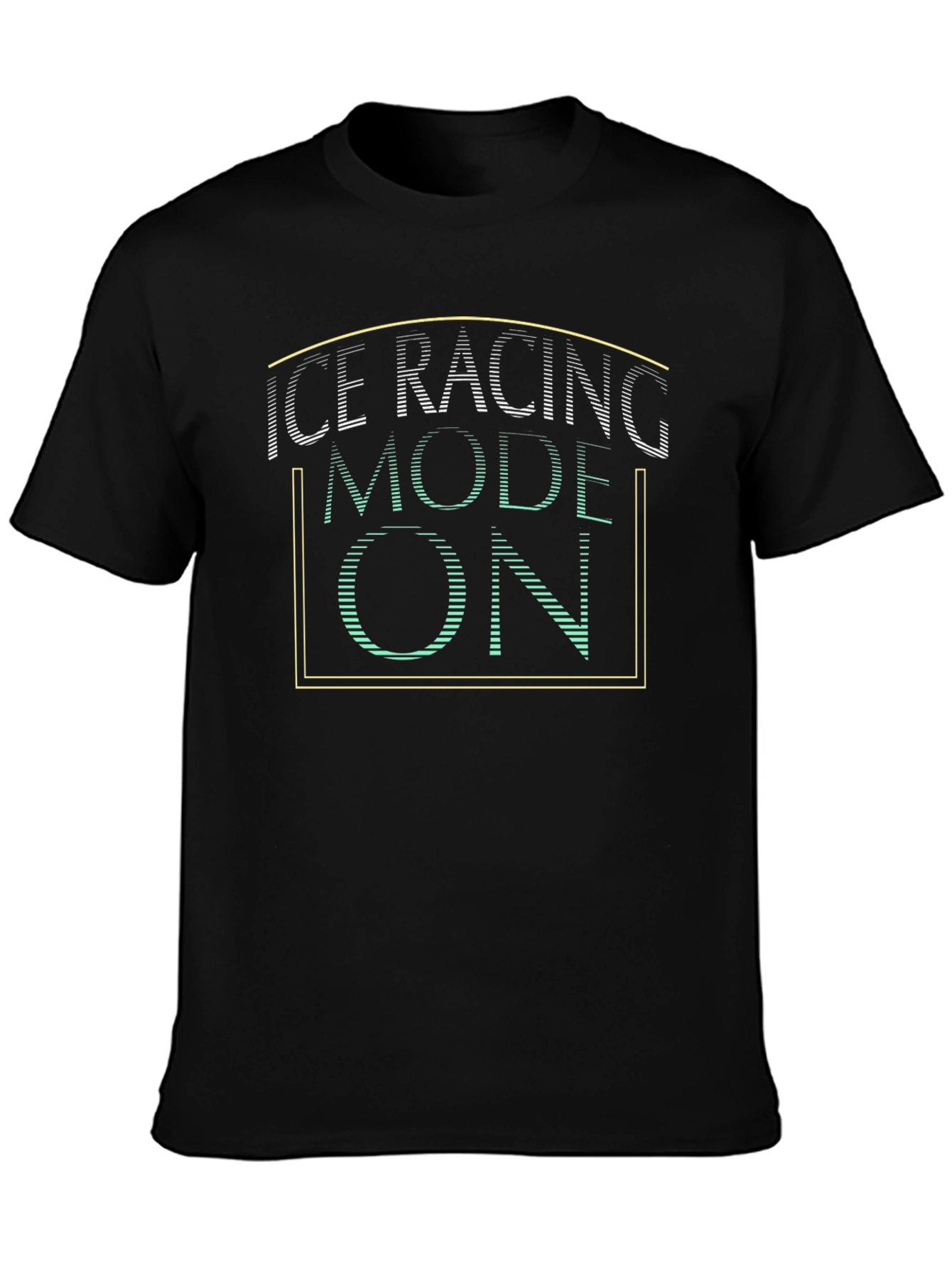 Black Ice Racing Mode On T-Shirt view 3
