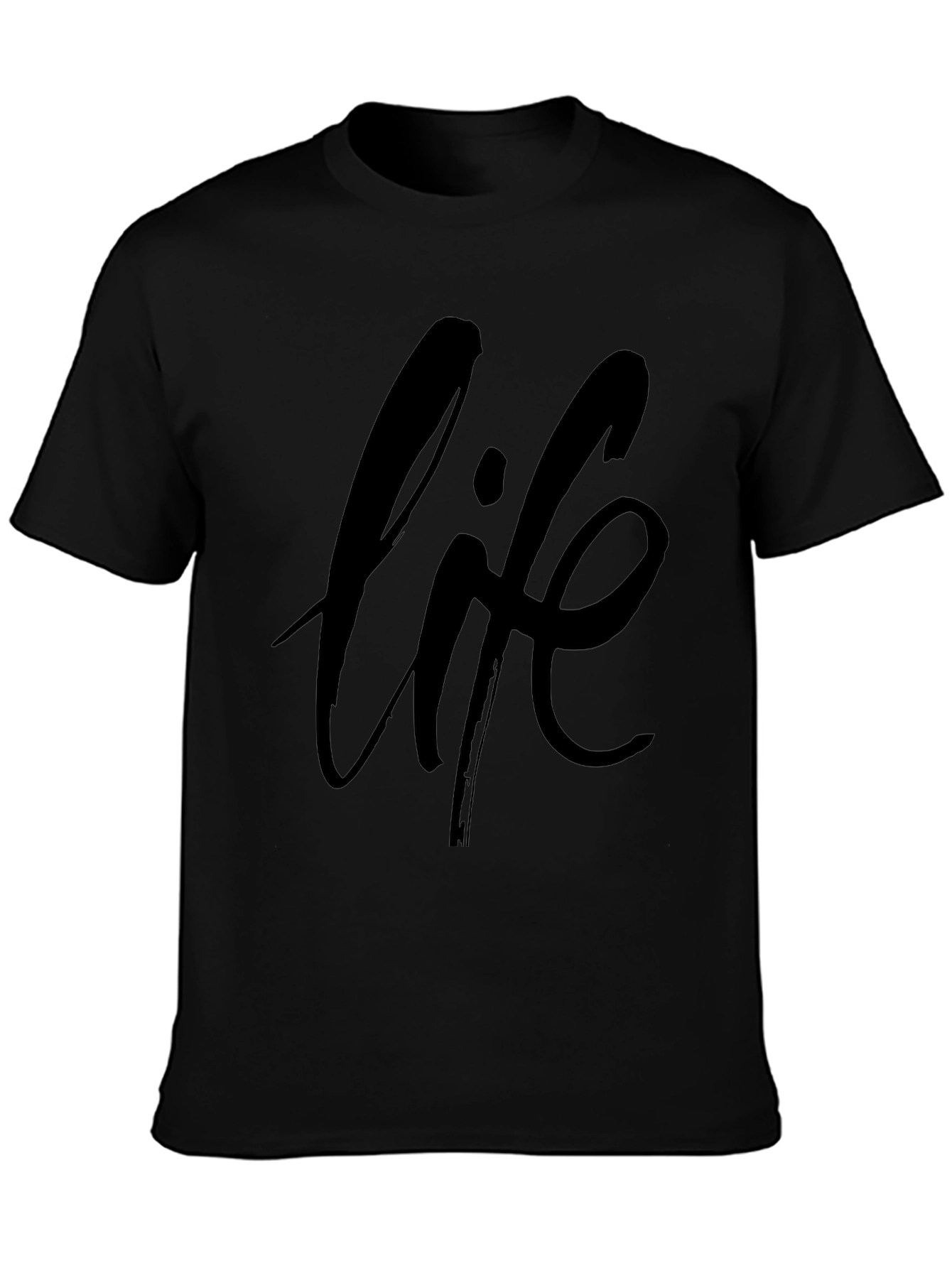 Black Life Graphic Black T-Shirt view 3