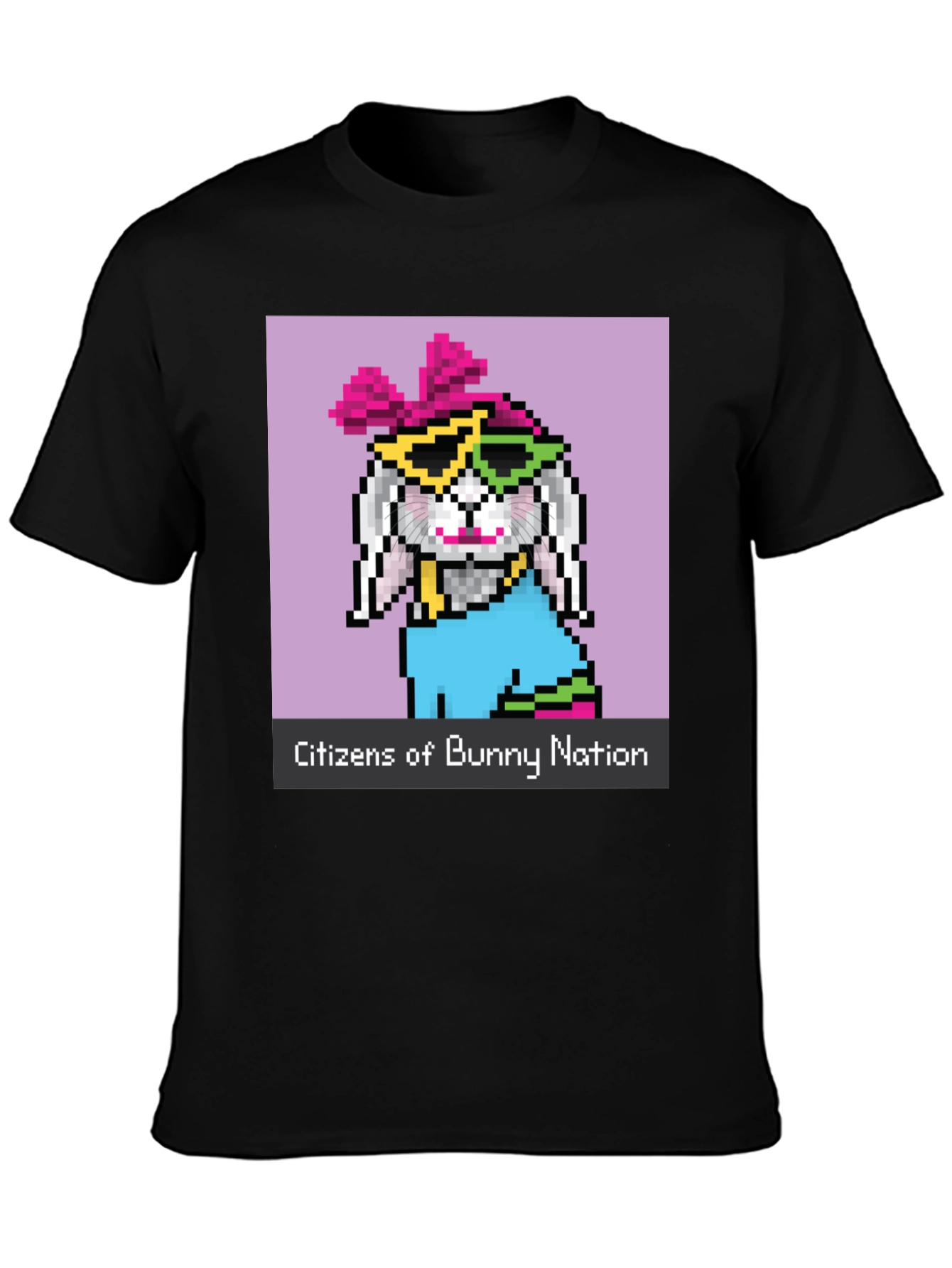Black Citizens of Bunny Nation Graphic Tee view 3