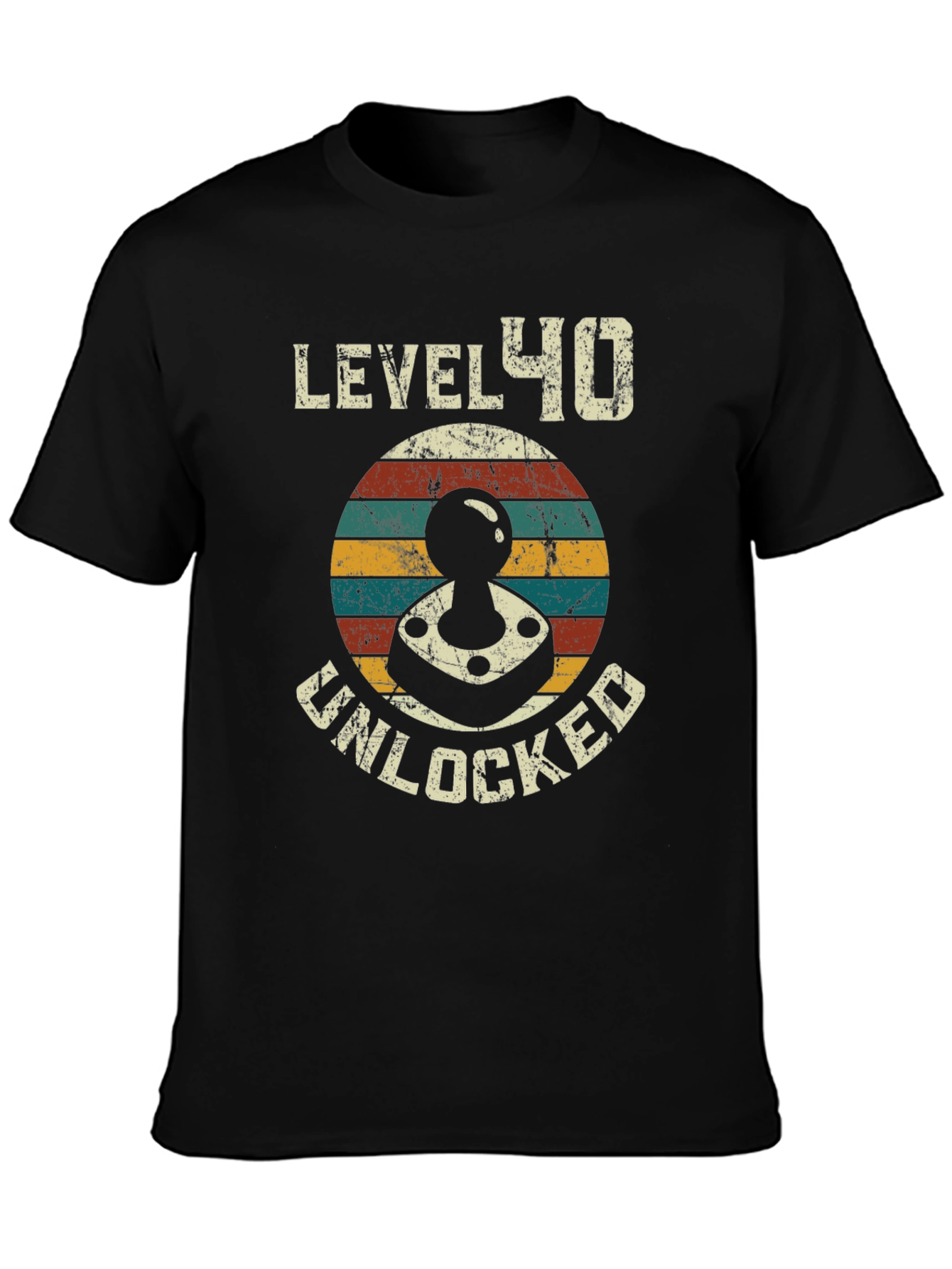 Black Level 40 Unlocked Black Graphic Tee view 3