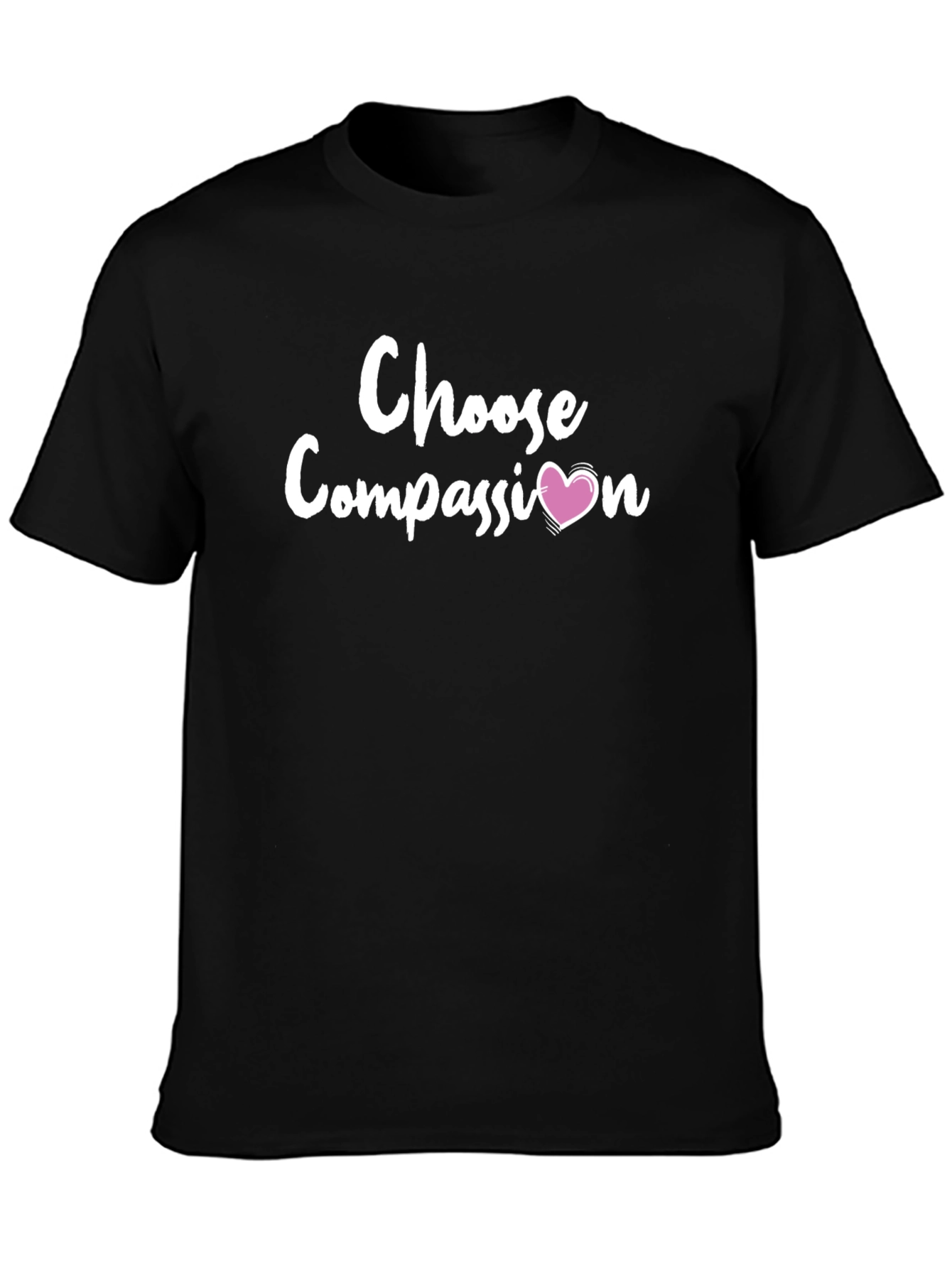 Black Choose Compassion Graphic Tee view 3