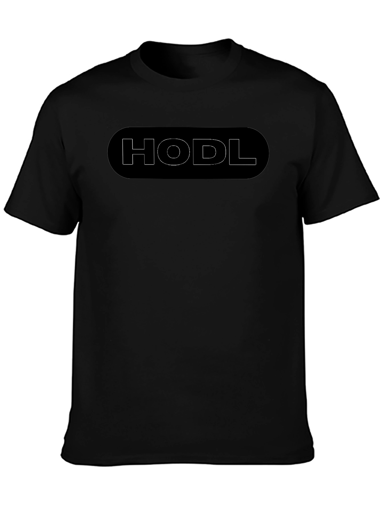 Black HODL Crypto T-Shirt - Black view 3