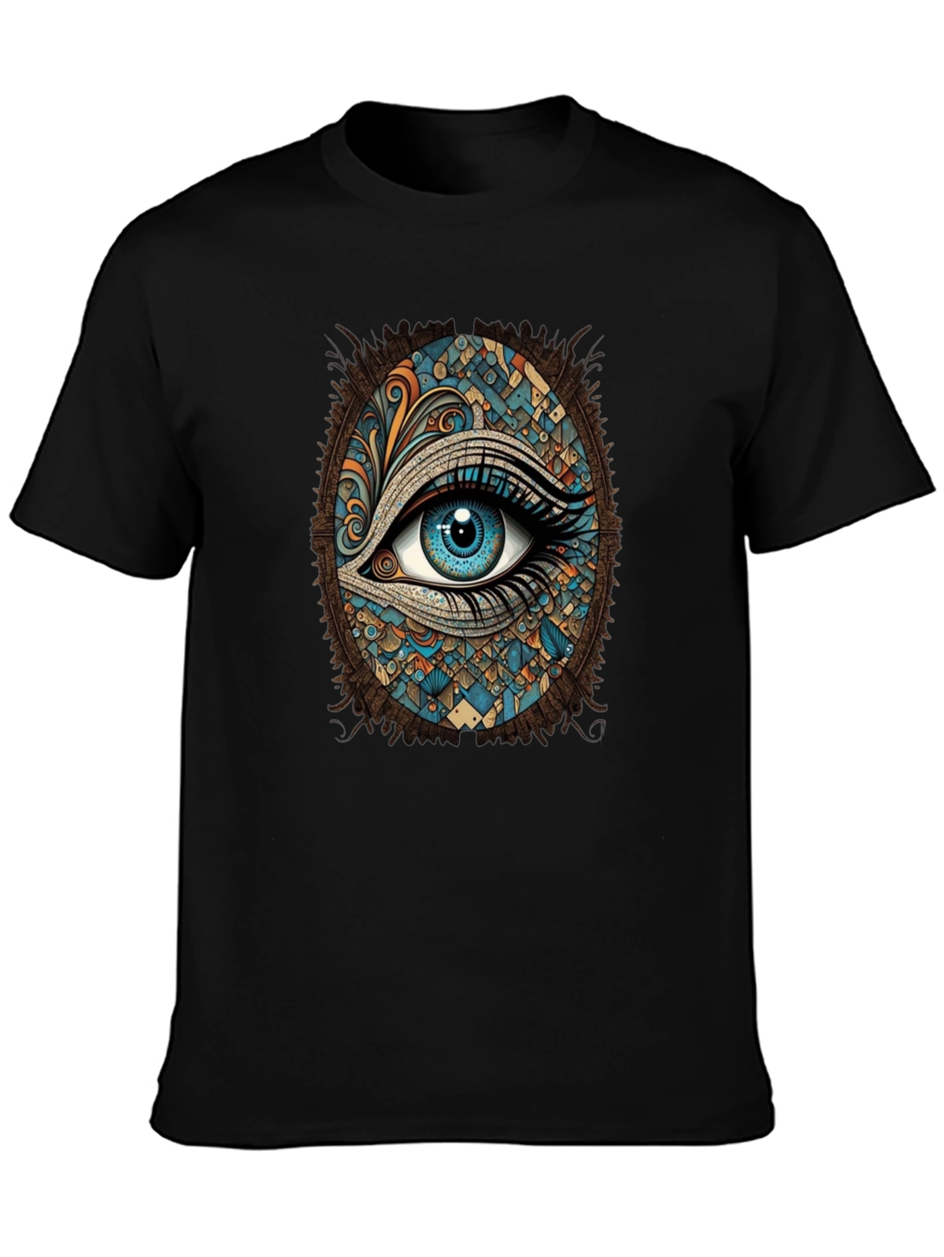 Black Mystic Eye Graphic Tee - Artistic Vision view 3