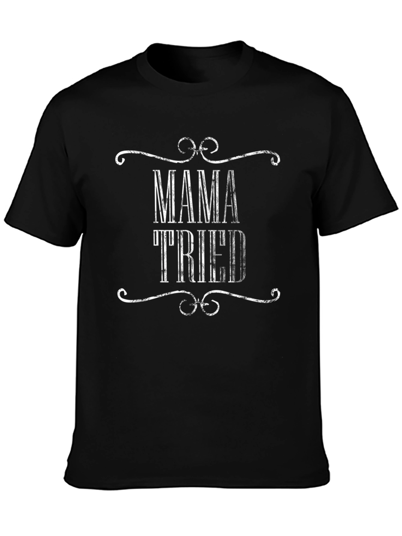 Black Mama Tried Graphic Tee - Black view 3