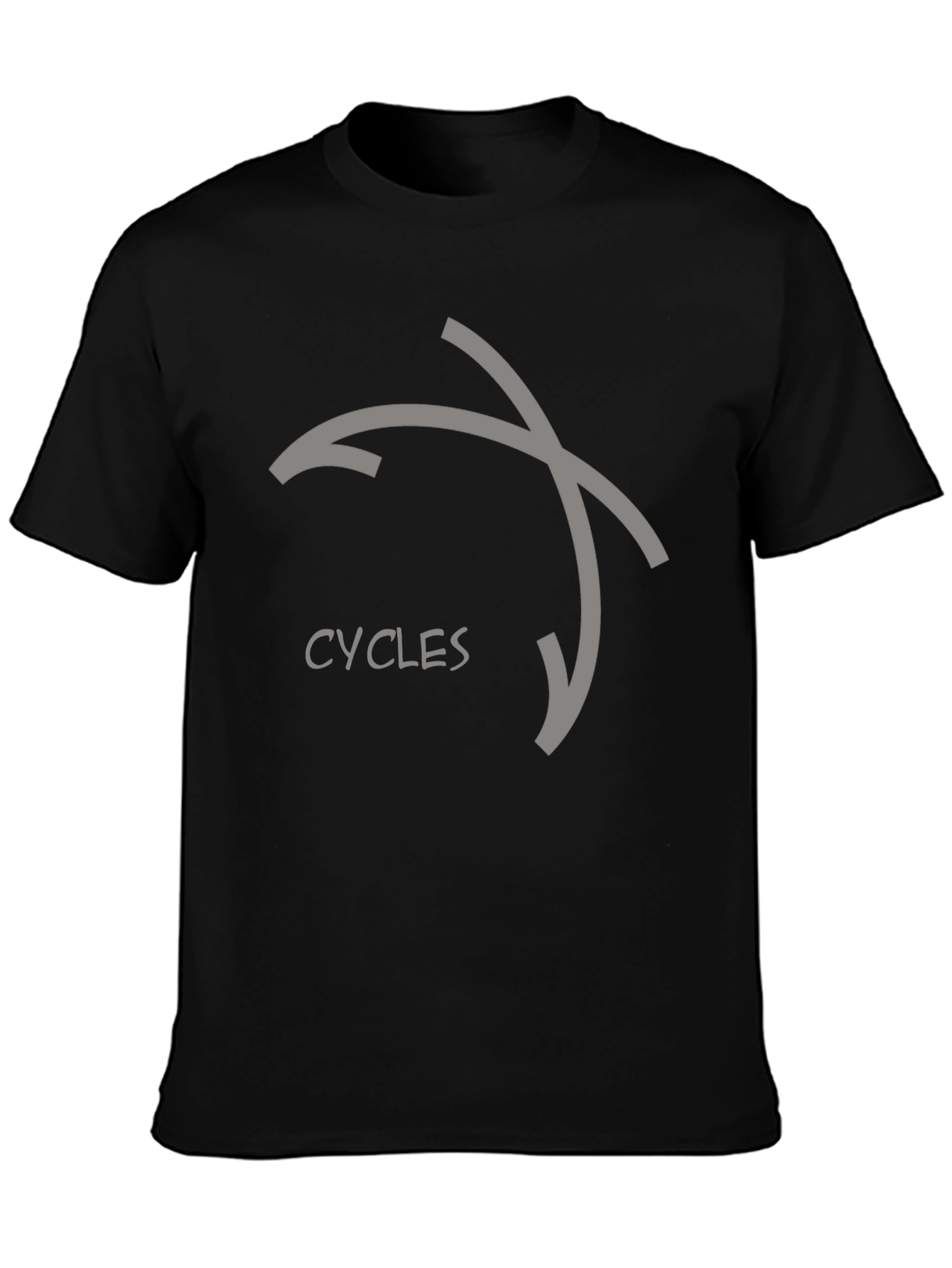 Black Cycles Graphic Tee - Modern Design, Soft Cotton view 3